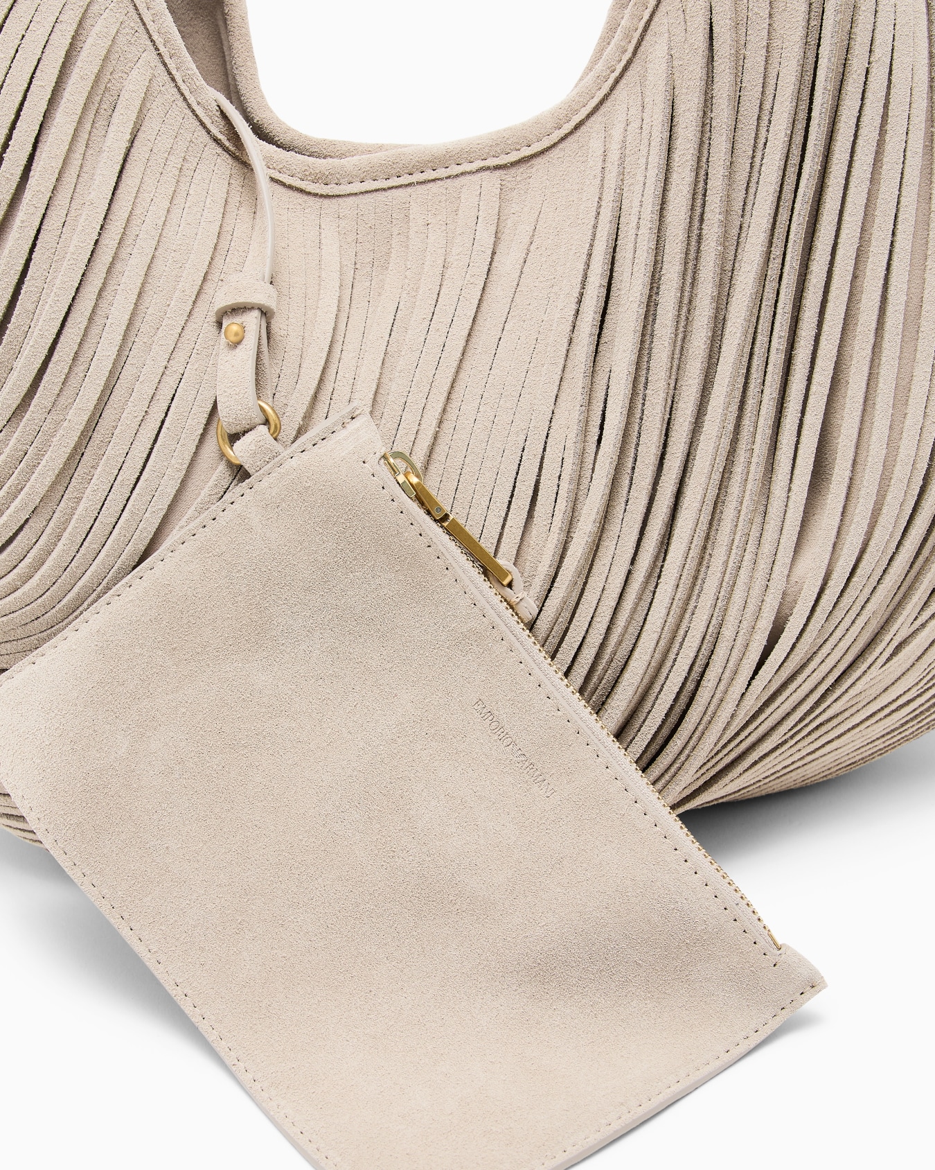 Oversized shoulder bag in laser-cut crust leather Slide 5