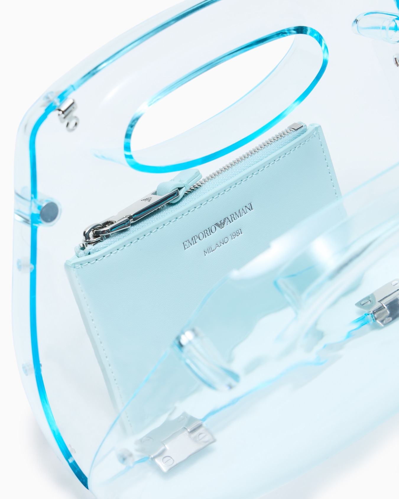 Transparent PVC clutch bag with shoulder strap Slide 3