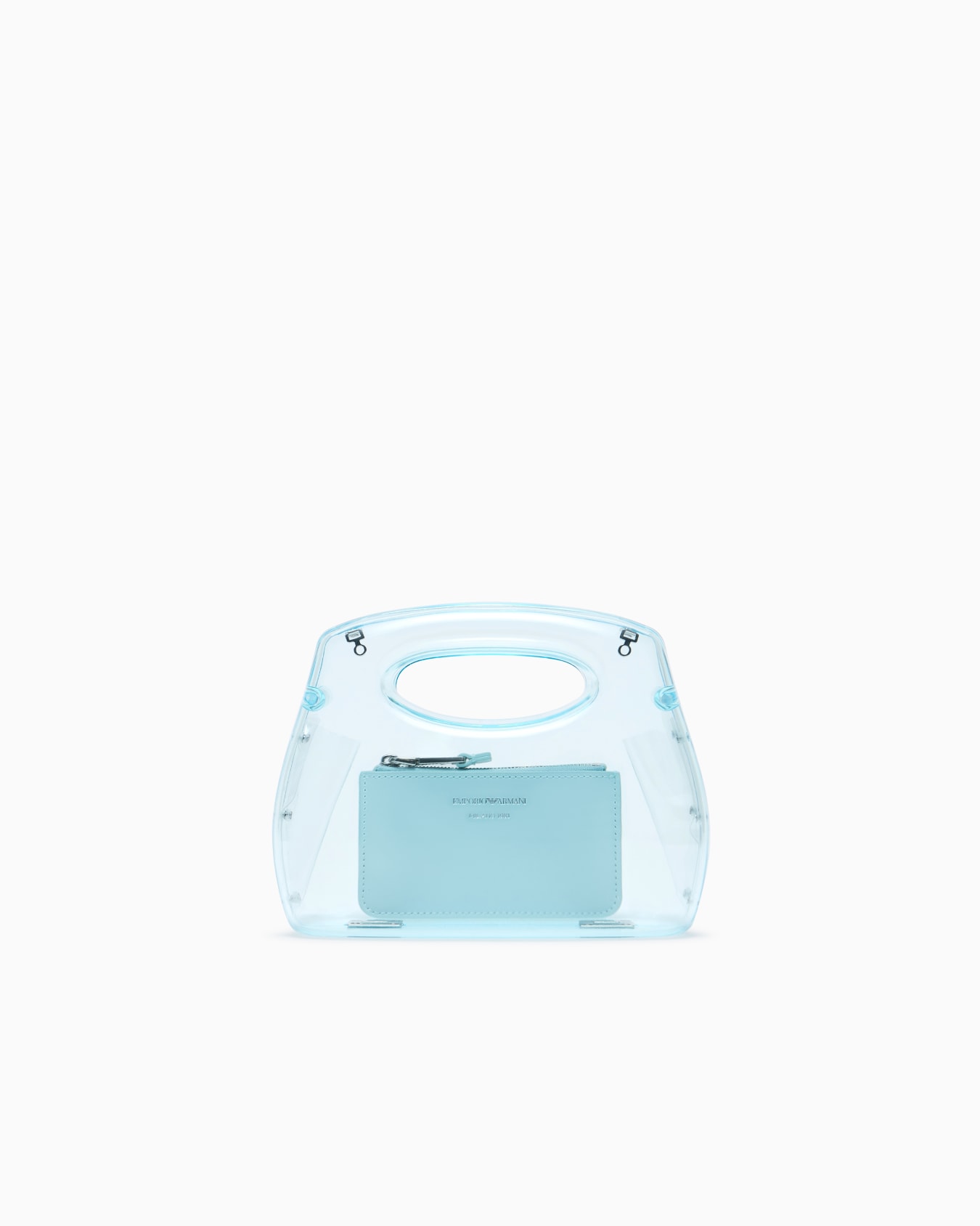 Transparent PVC clutch bag with shoulder strap Slide 0