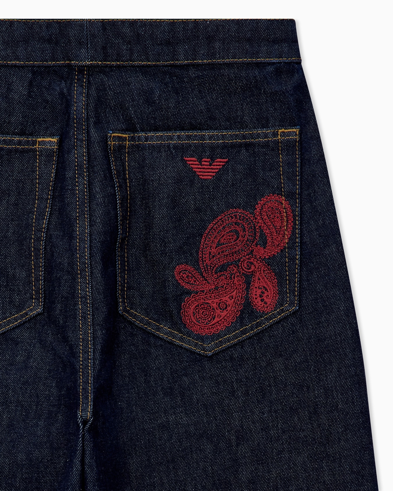 Five-pocket cotton jeans Capsule Boteh with embroidery Slide 2