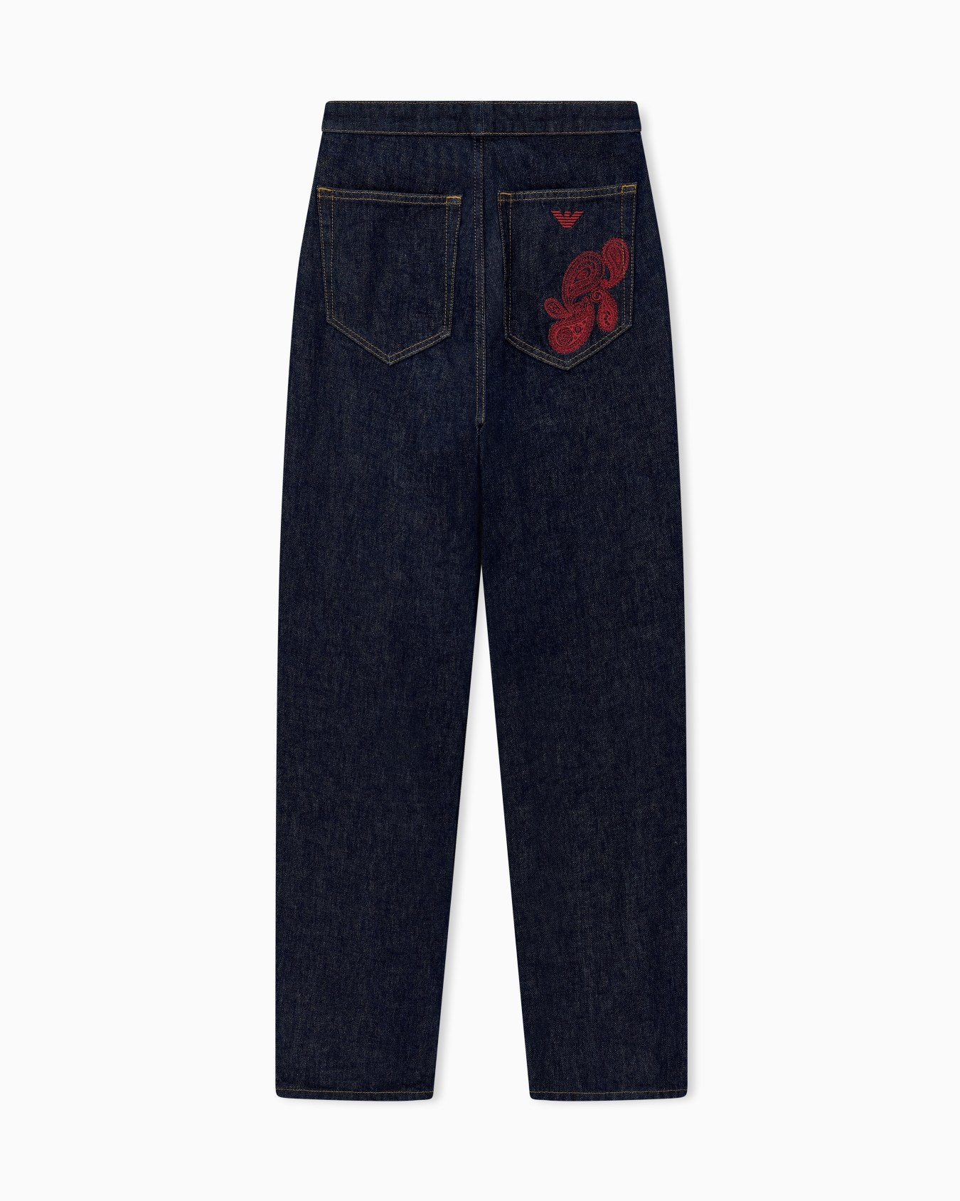 Five-pocket cotton jeans Capsule Boteh with embroidery Slide 1