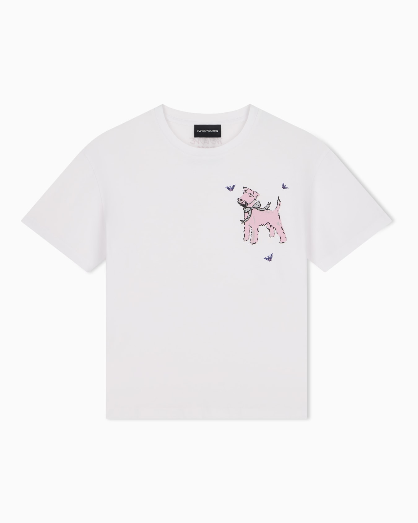 T-shirt with regular fit in pima cotton jersey | Emporio Armani
