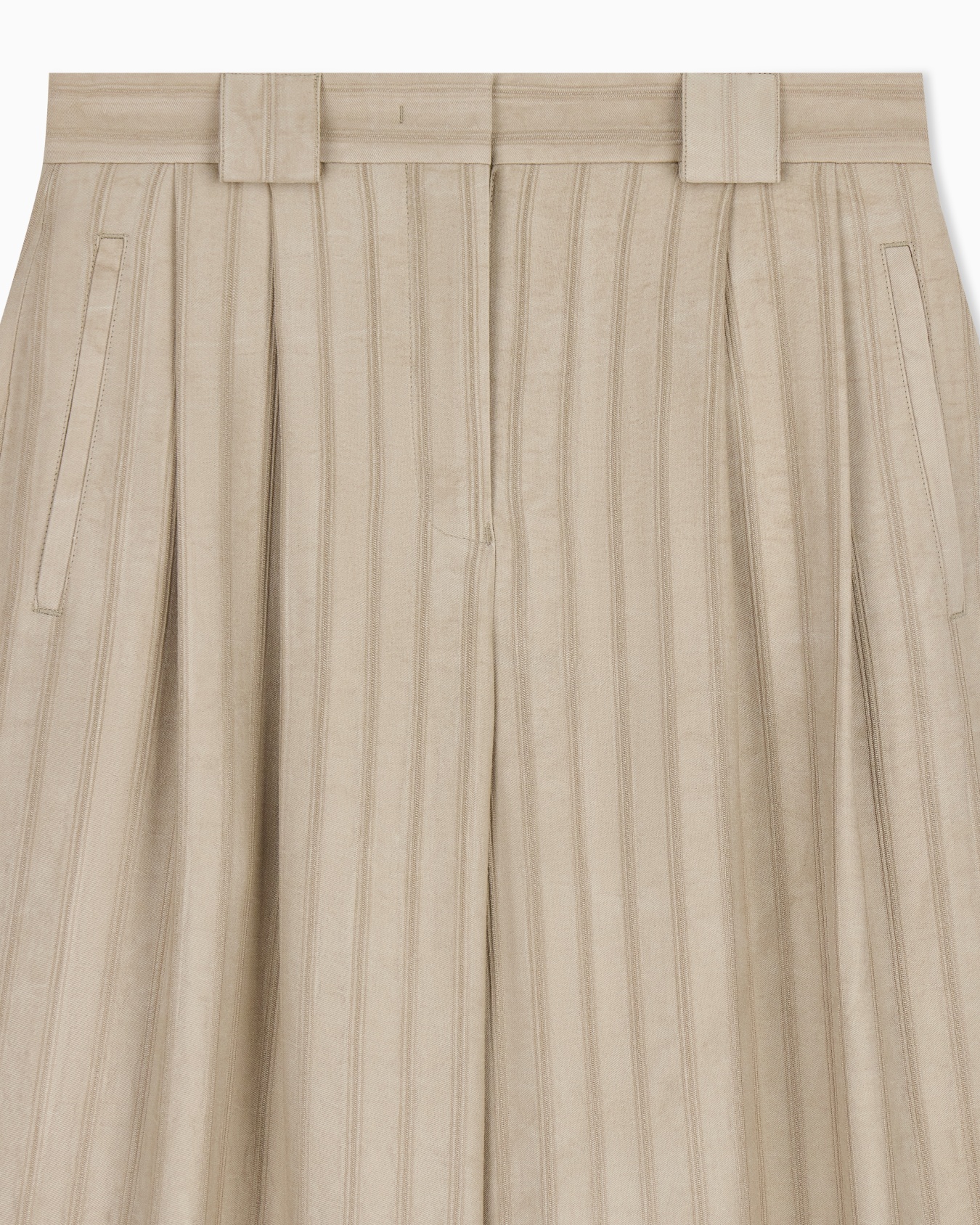 Cold-dyed textured striped dobby fabric trousers Slide 2