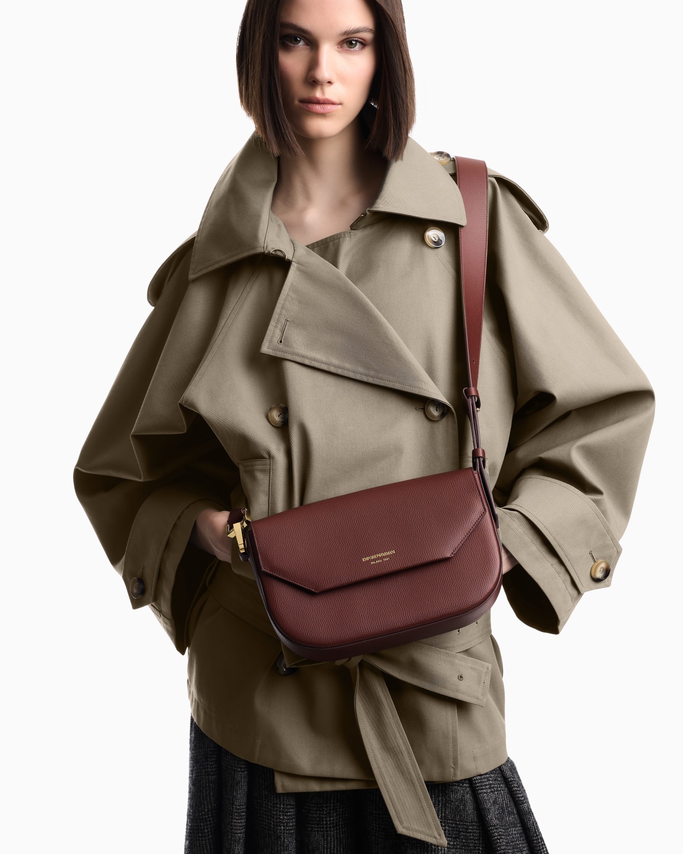 Borsa a tracolla in pelle Emporio Armani 1981 Slide 6