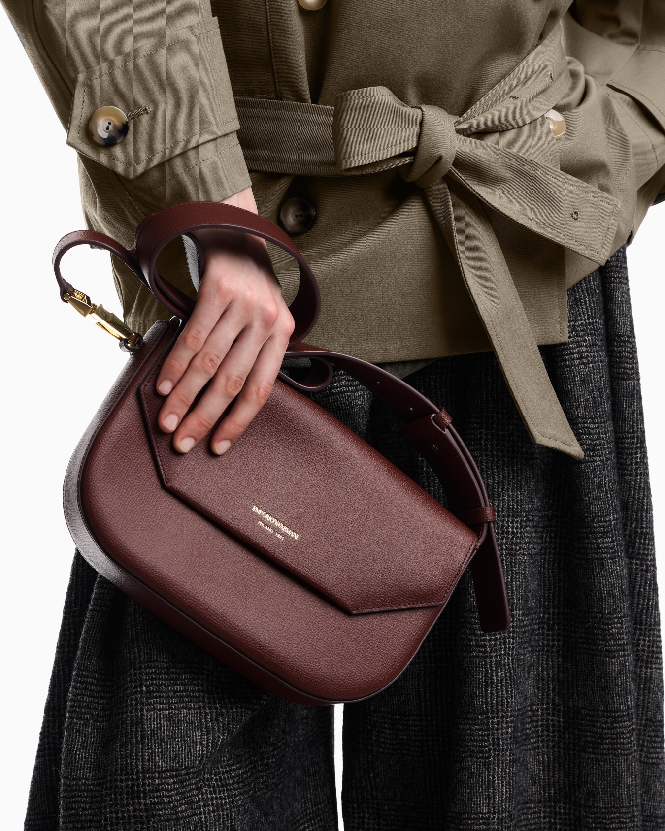 Borsa a tracolla in pelle Emporio Armani 1981 Slide 7