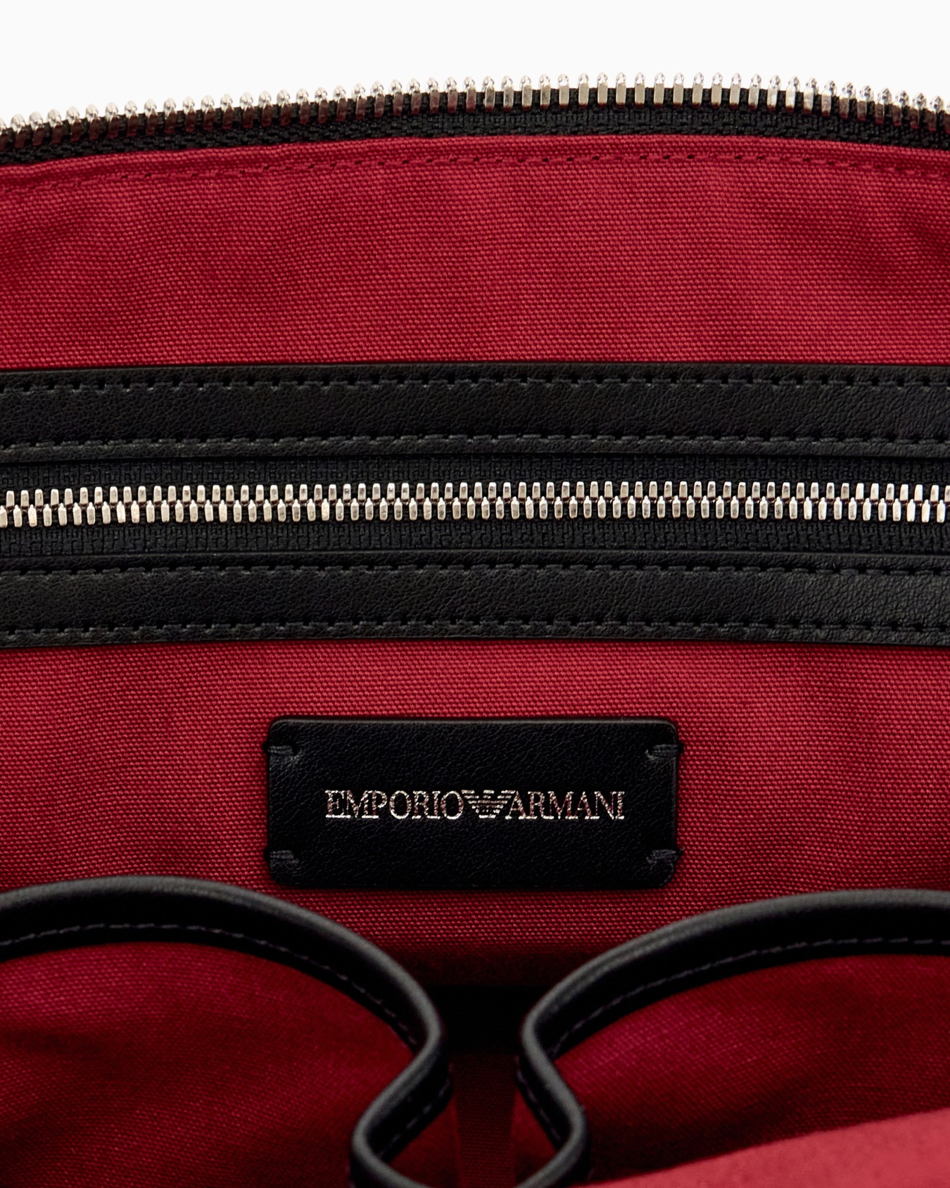 Handbag in smooth leather with top handles and a zip closure Slide 3