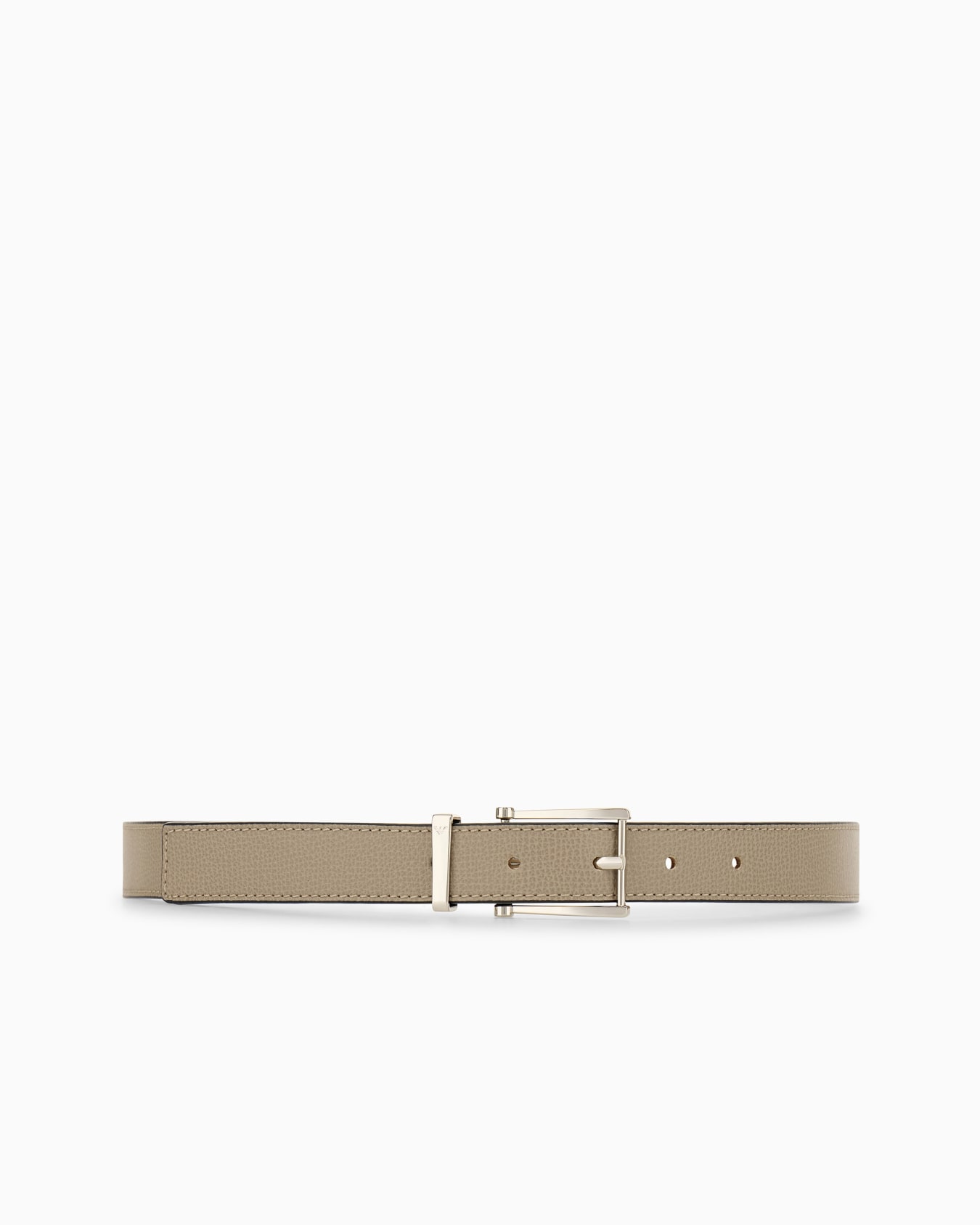 Ceinture en cuir grainé avec boucle rectangulaire Diapositive 2