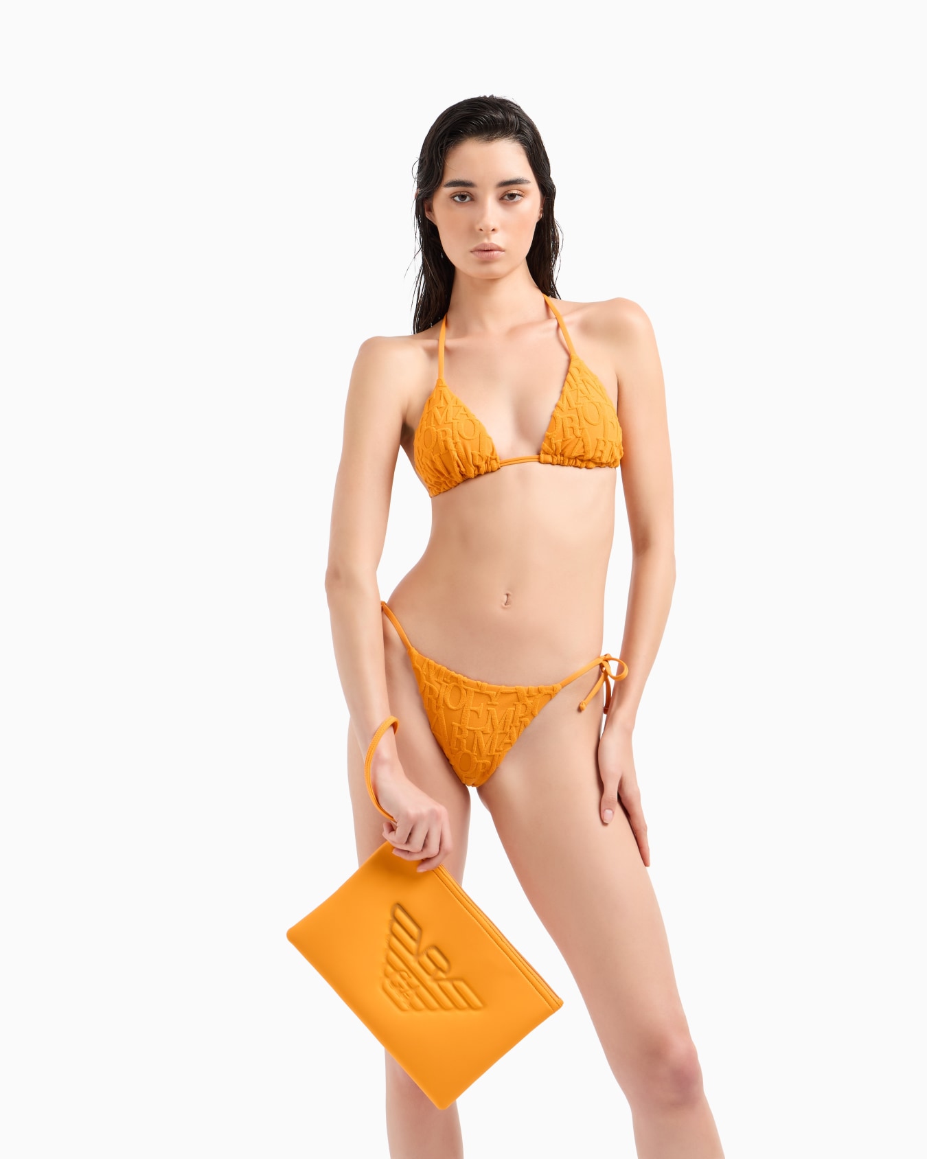 Essential beachwear pouch with oversized eagle Slide 5