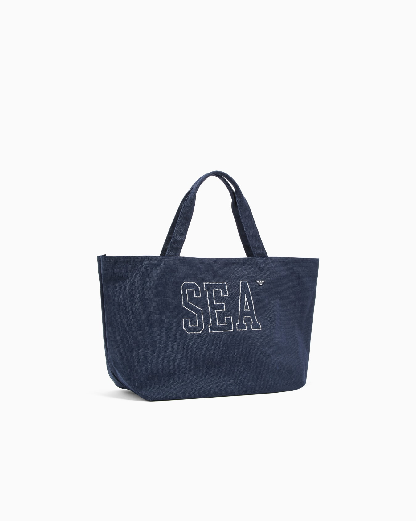 ビーチウェア ショッパー キャンバス シー刺繍 スライドする 1