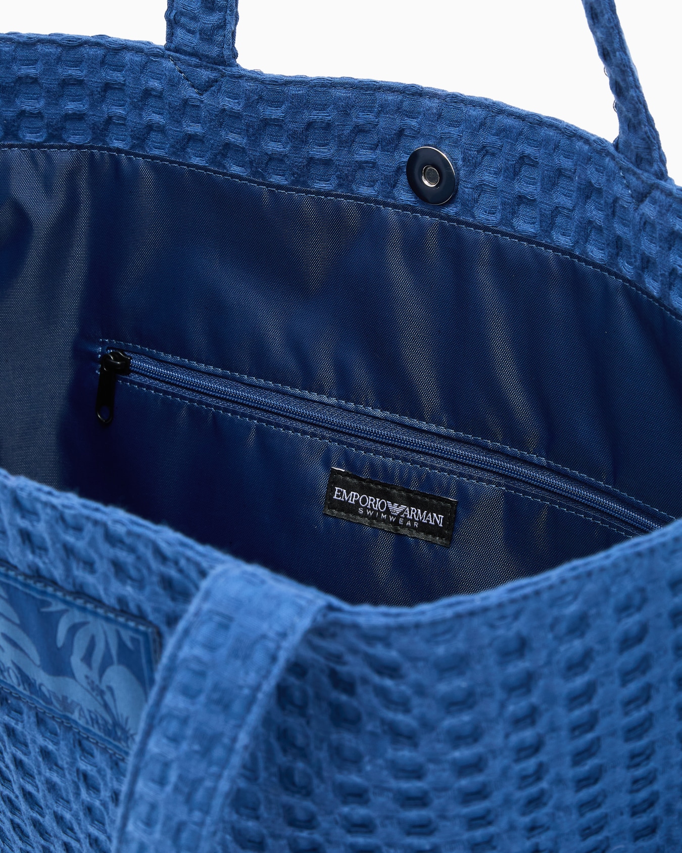 Waffle fabric beachwear shopper bag Slide 3