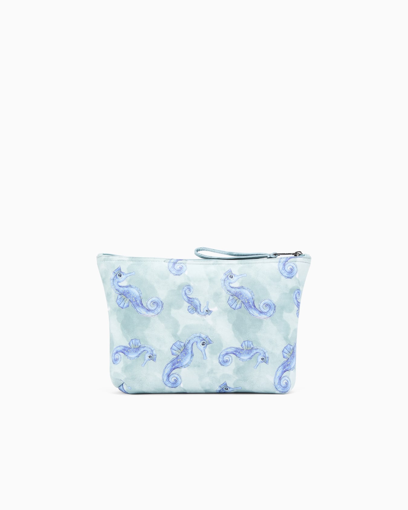 Sea animals print beachwear pouch Slide 1