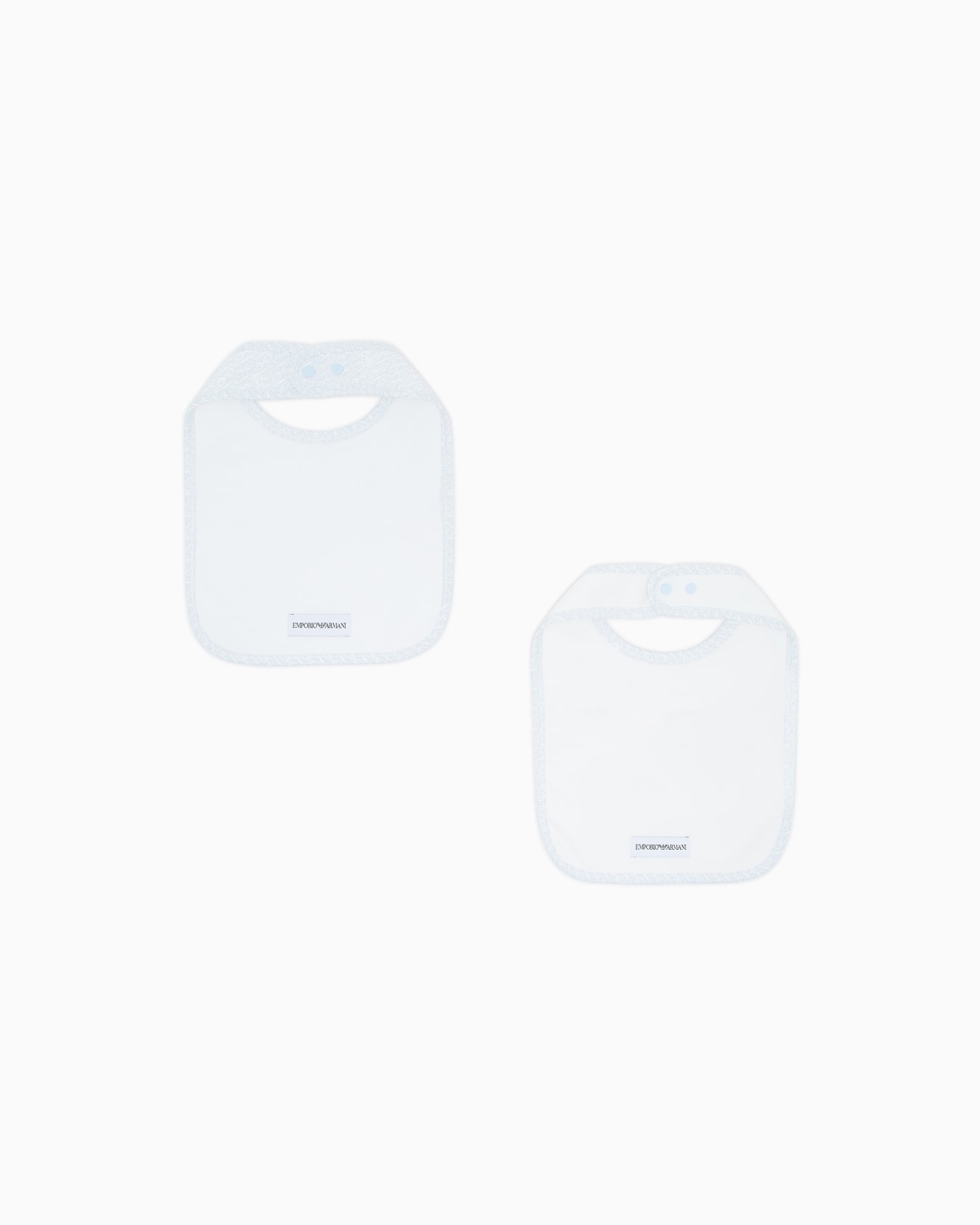 Pack of two bibs with all-over EA logo print Slide 2