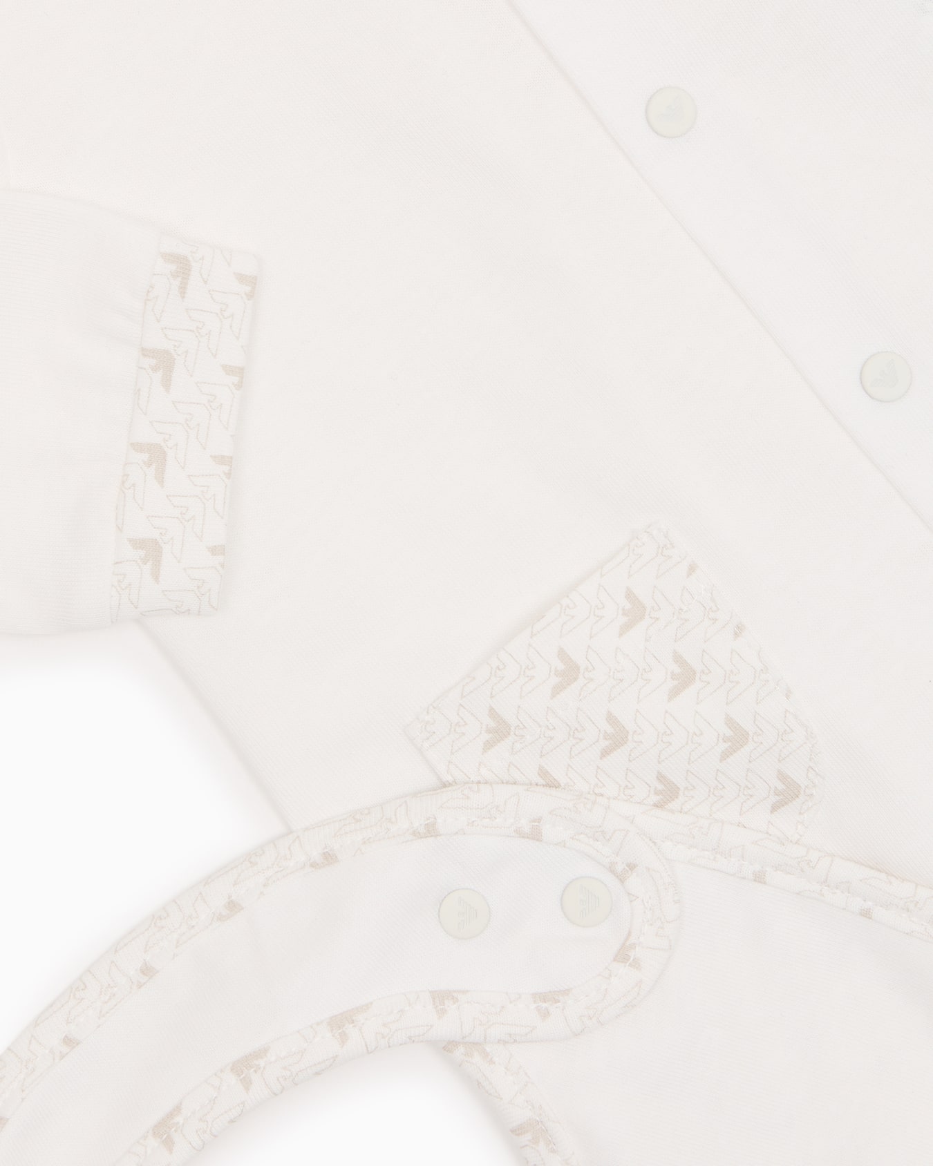 Jersey onesie and bib gift set with op-art eagles Slide 1