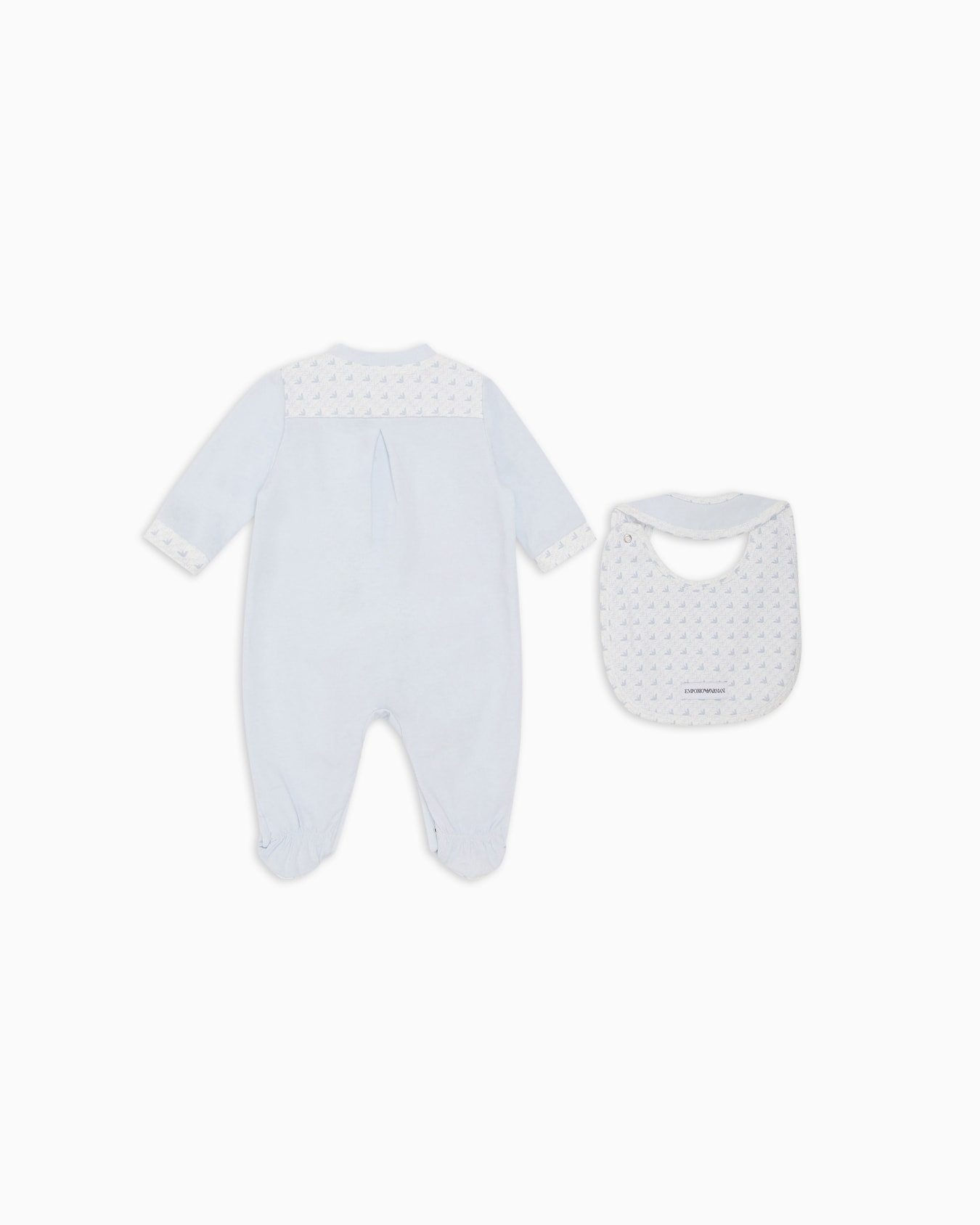 Jersey onesie and bib gift set with op-art eagles Slide 2