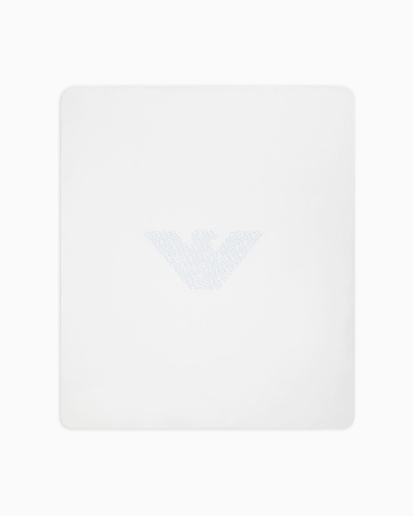 Double-sided blanket in all-over EA logo jersey Slide 0