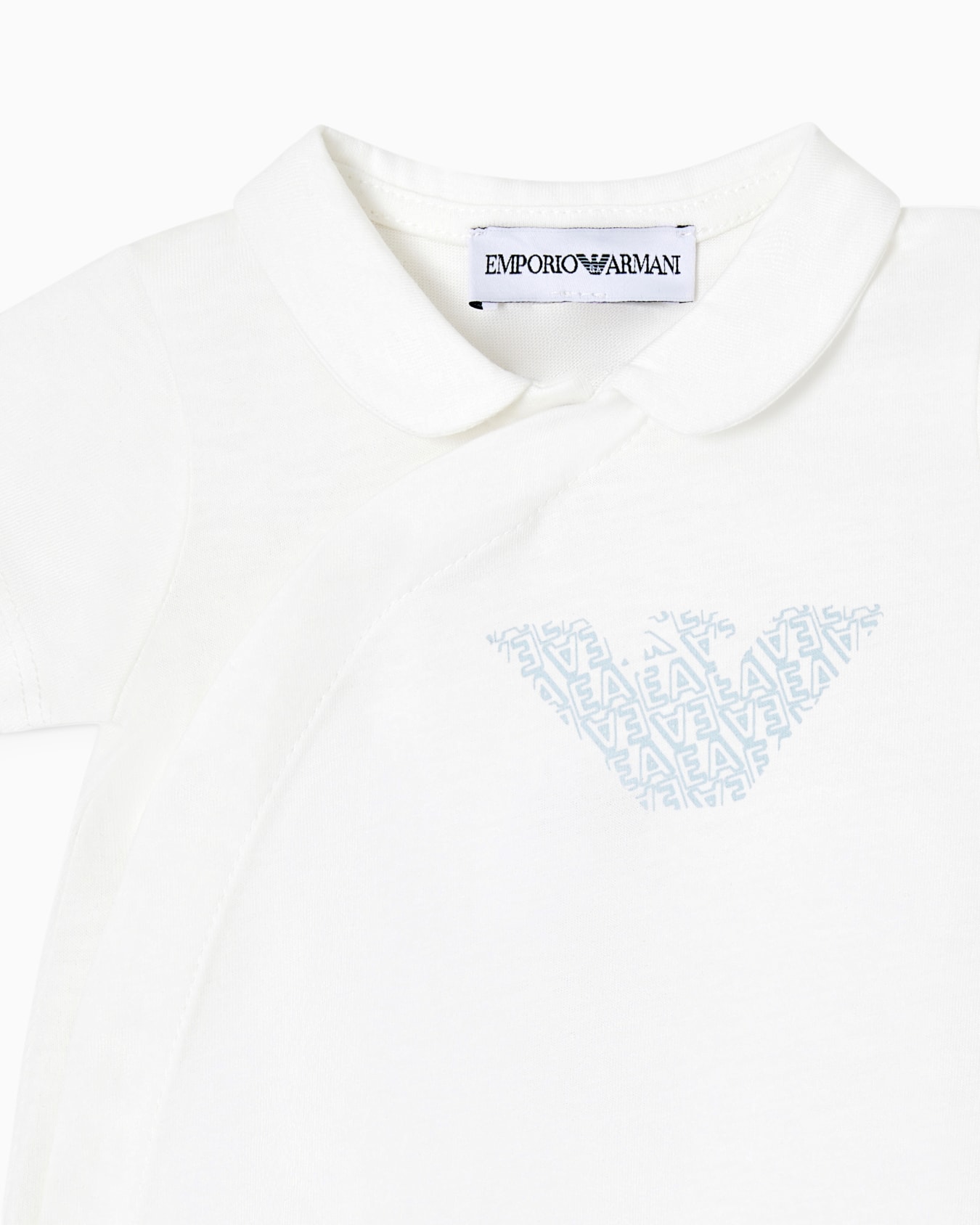 Eagle pattern jersey romper Slide 1