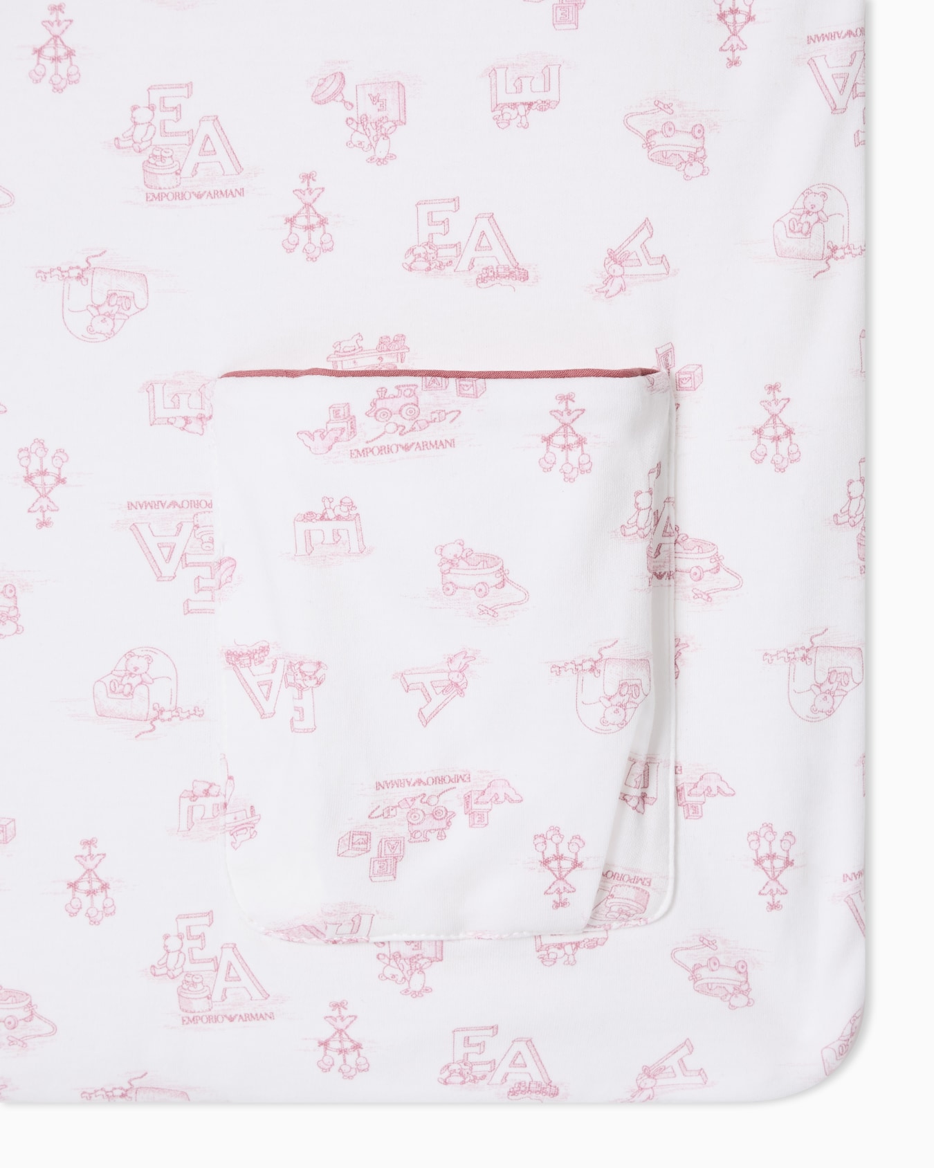 Decke aus Interlock-Jersey mit „Sunday“-Muster Folie 1