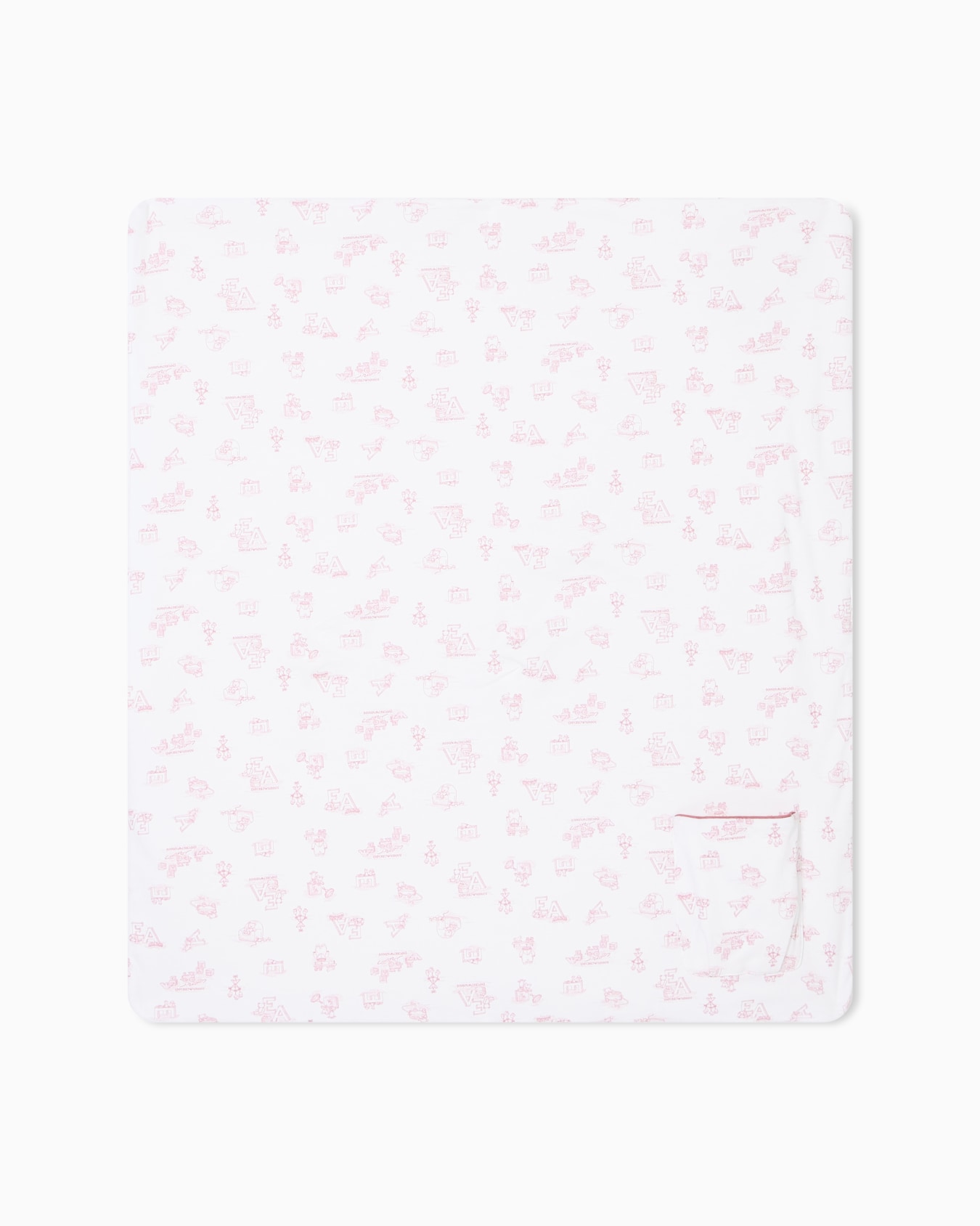 Decke aus Interlock-Jersey mit „Sunday“-Muster Folie 0