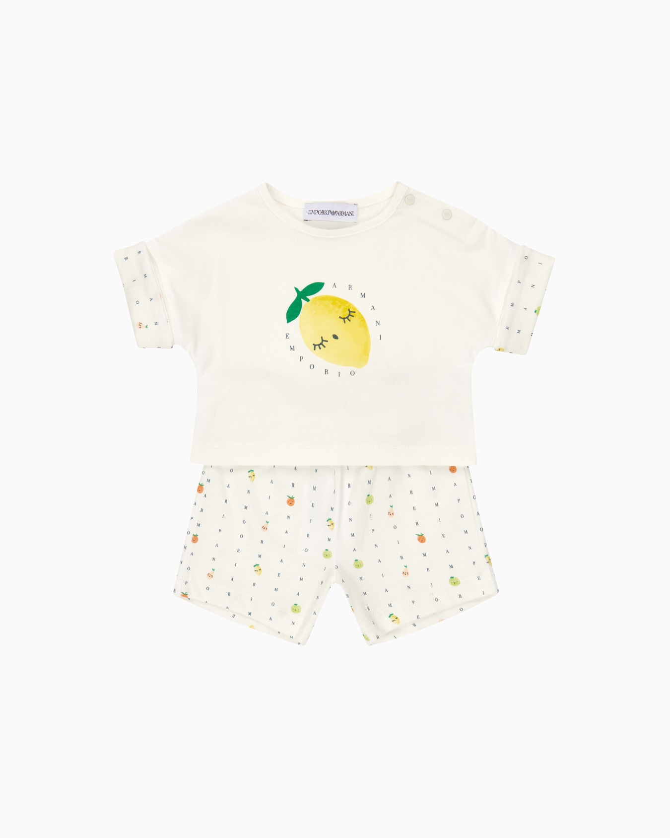 T-shirt and shorts set with Color juice print Slide 0