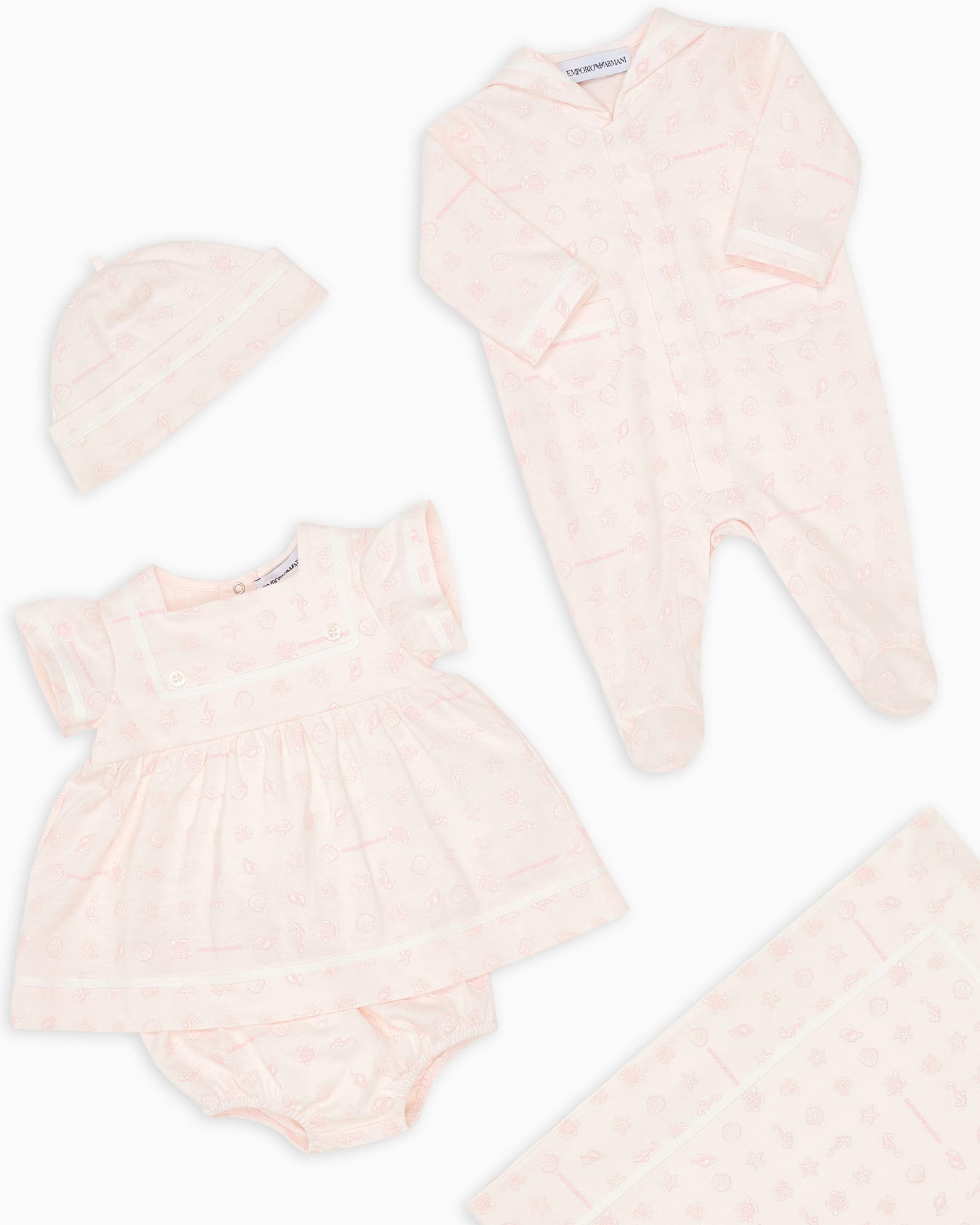 Marine story jersey dress and bloomers set Slide 3