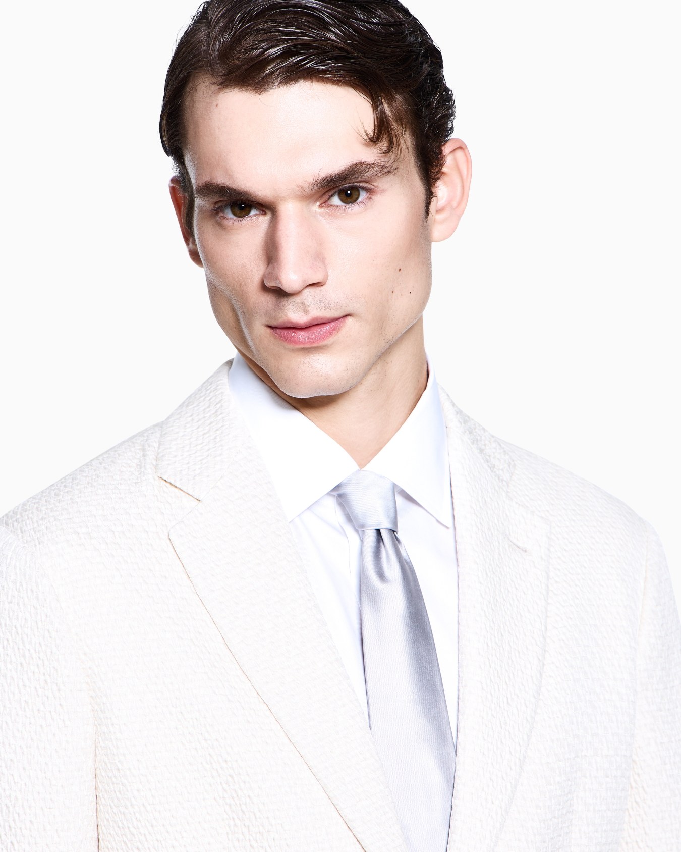 Single-breasted jacket in a quilted silk blend ASV Slide 4