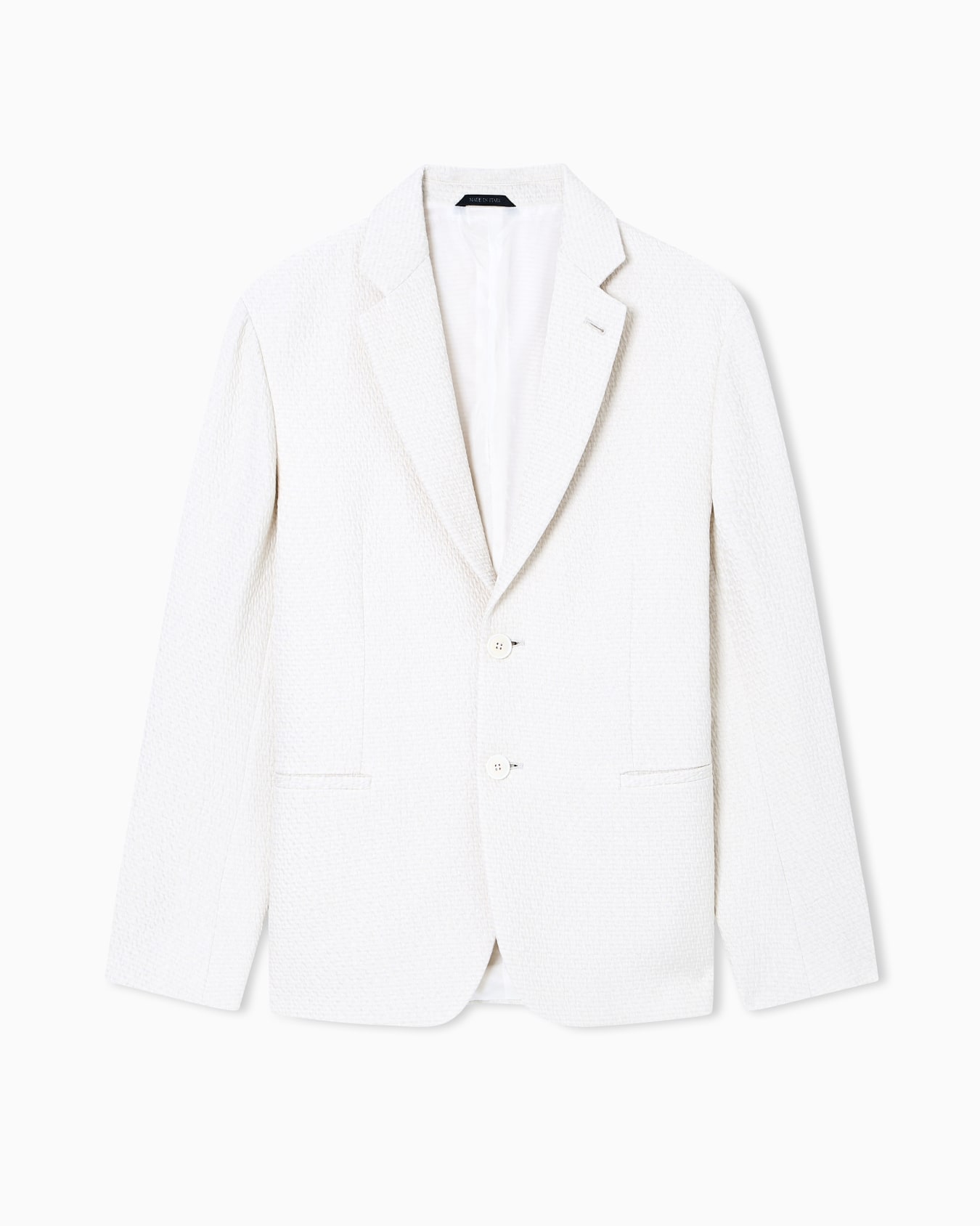 Single-breasted jacket in a quilted silk blend ASV Slide 0