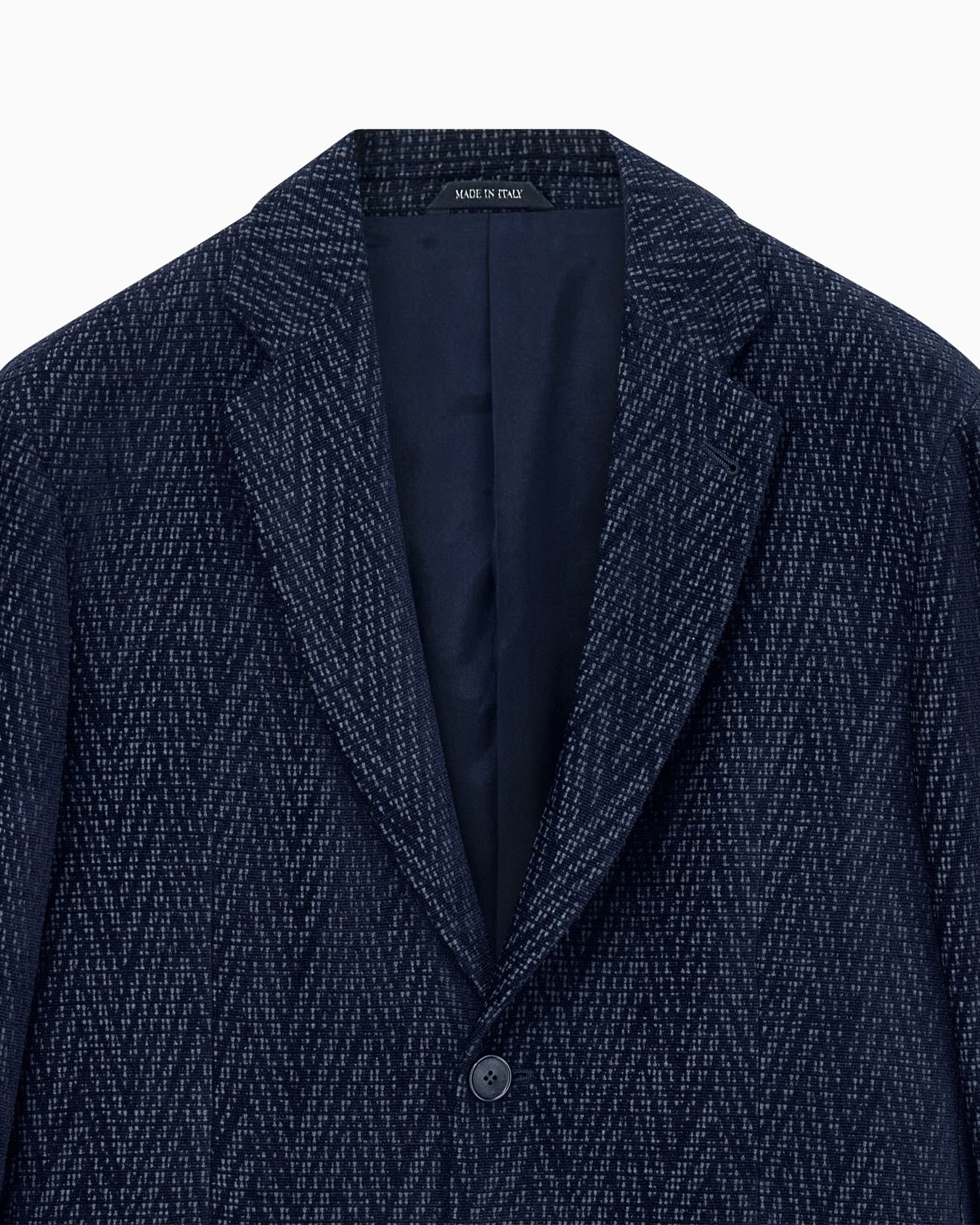 Blazer regular fit with silk and chenille macro chevron Slide 4