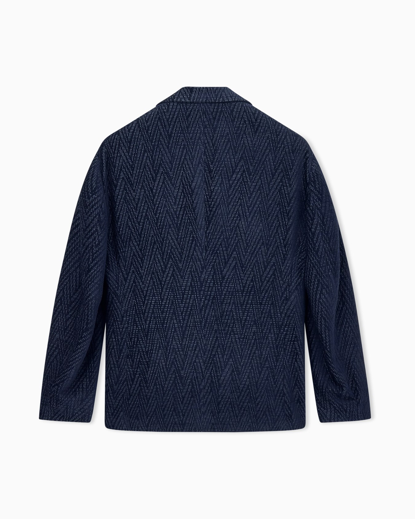 Blazer regular fit with silk and chenille macro chevron Slide 2