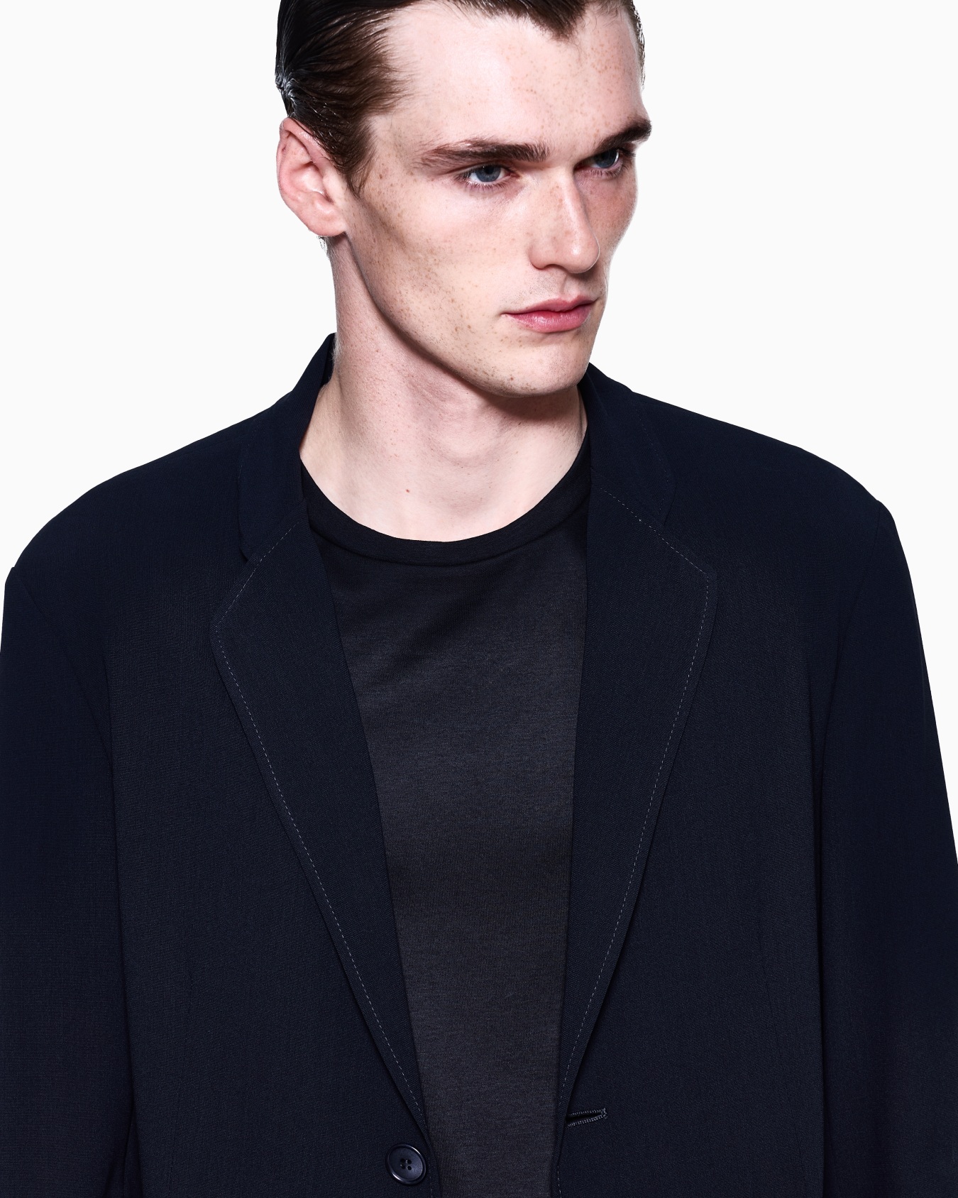Single-breasted, virgin-wool jacket Slide 3