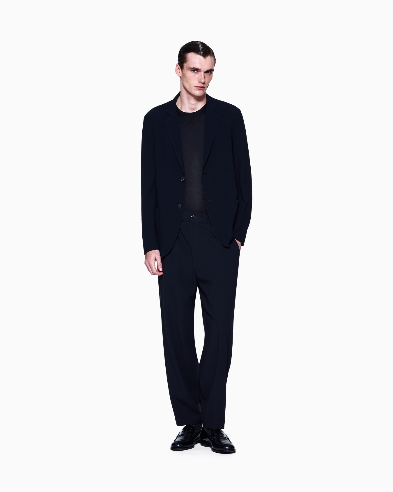 Single-breasted, virgin-wool jacket Slide 1