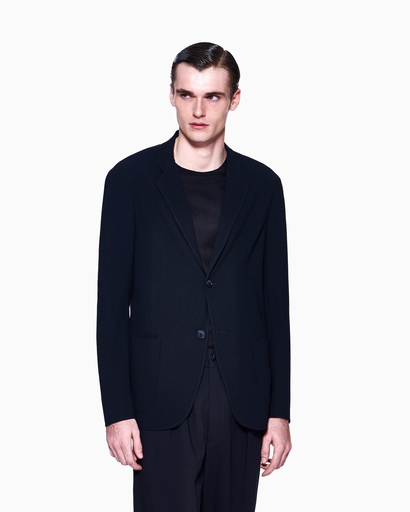 Single-breasted, virgin-wool jacket Slide 2