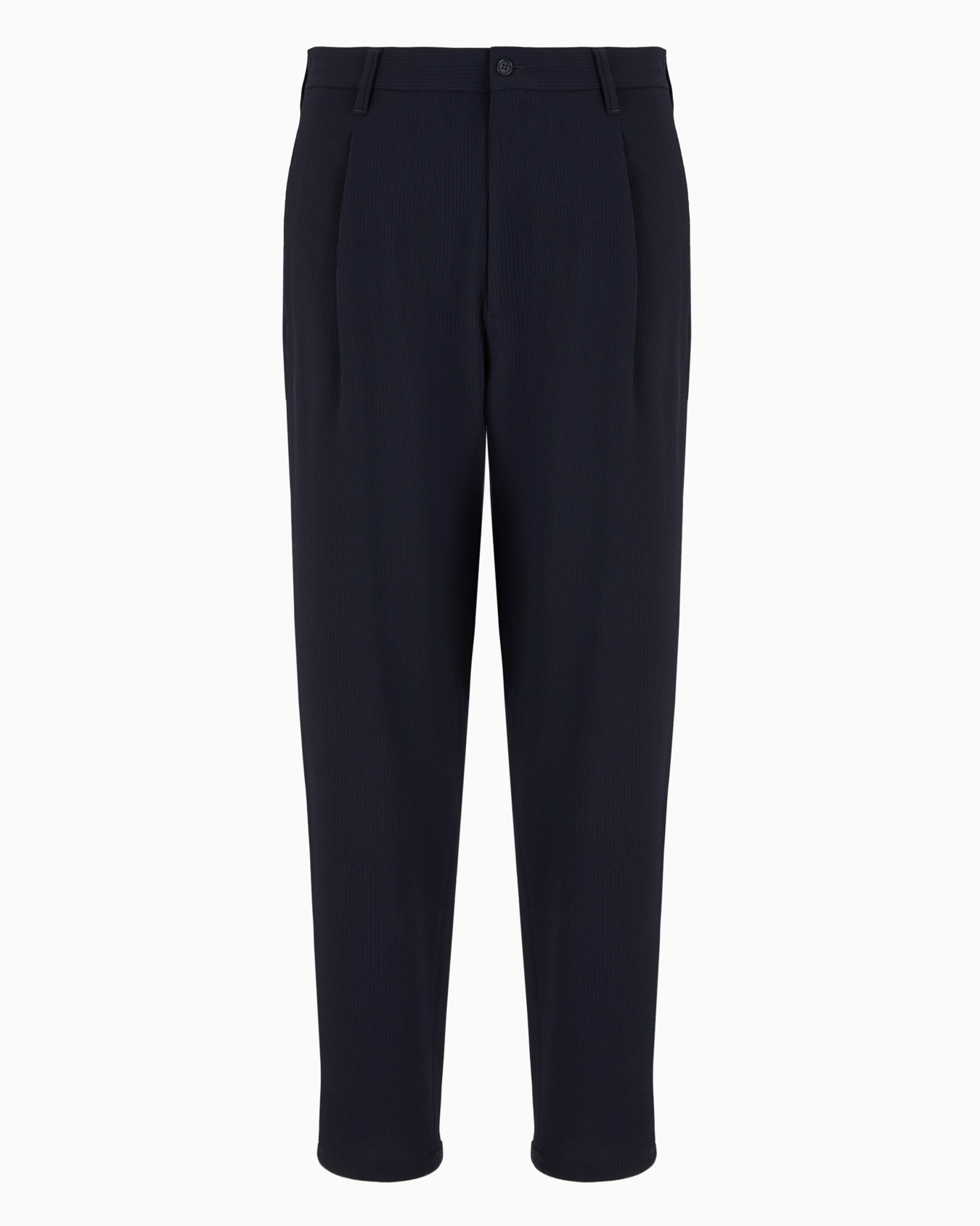 Single-pleat virgin wool trousers Slide 0