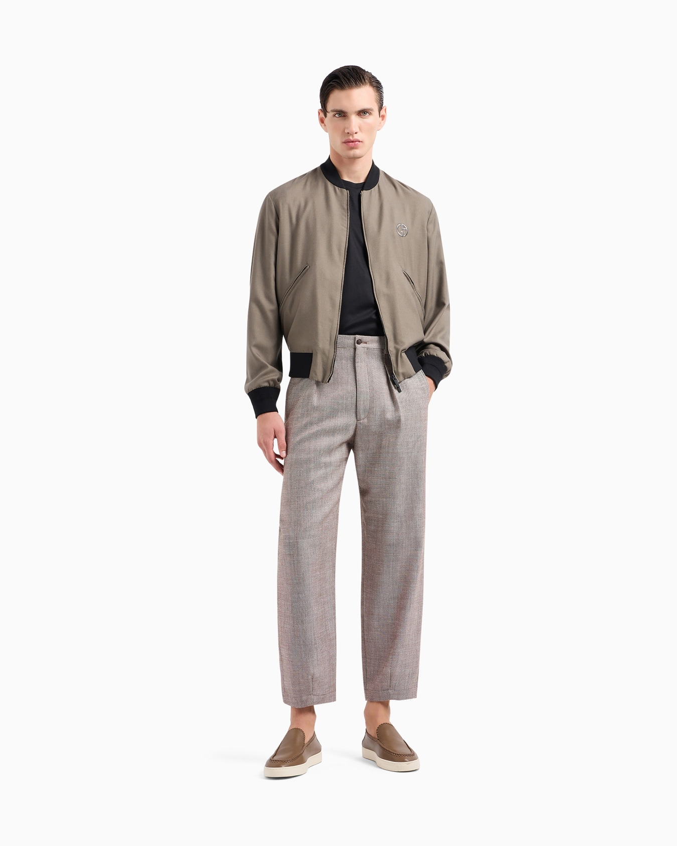 ASV cashmere and silk canvas blouson Slide 1