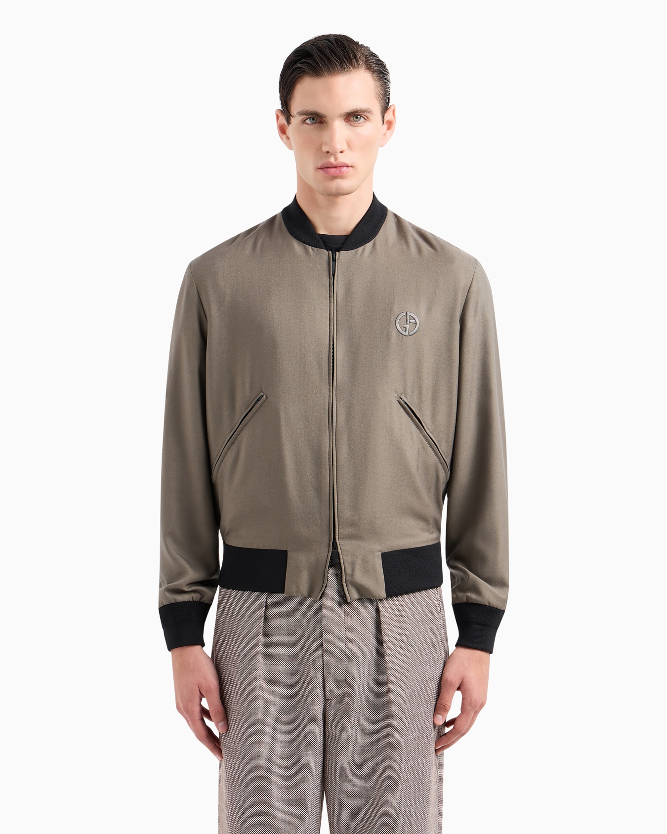 ASV cashmere and silk canvas blouson Slide 3