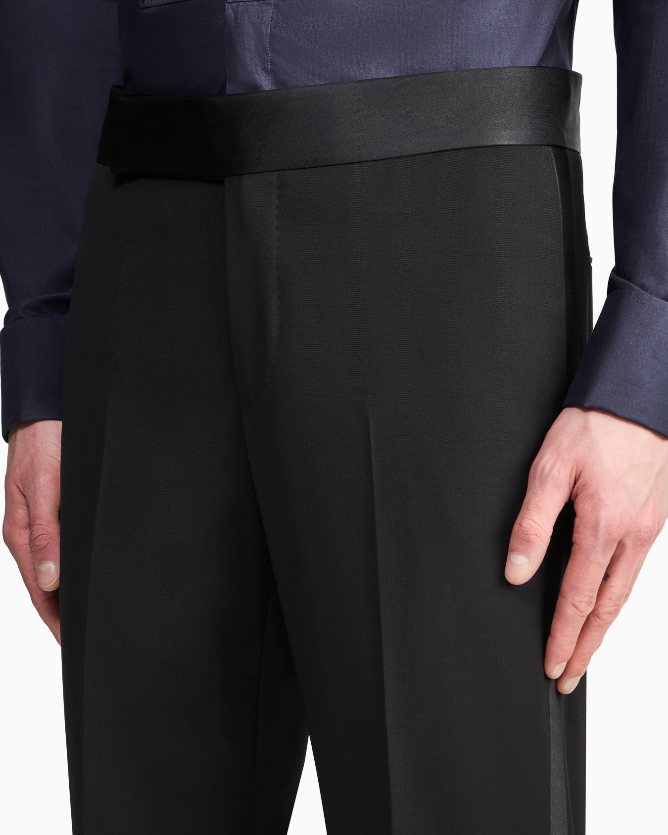 Einreihiger Smoking der Soft-Linie aus Schurwolle Folie 6