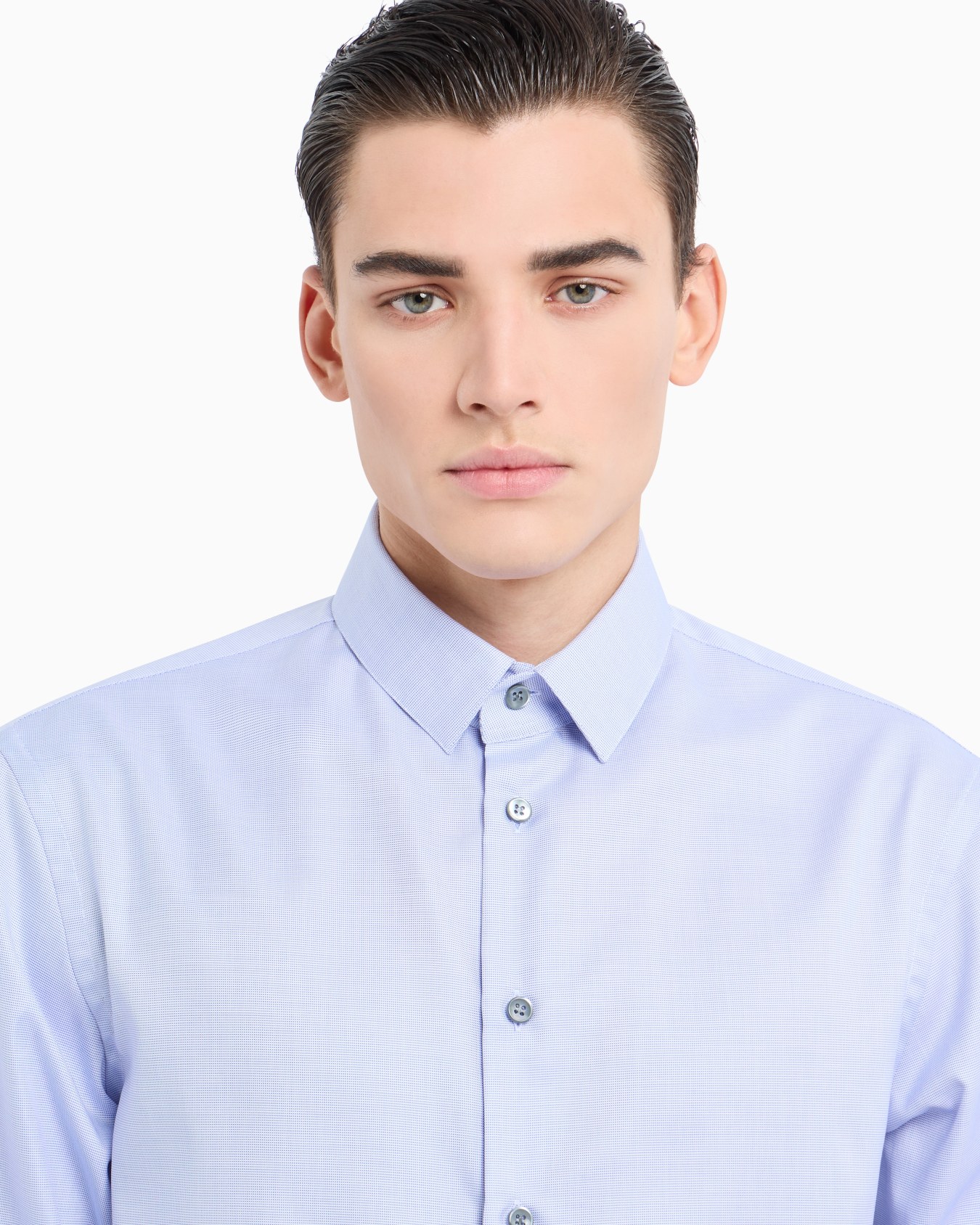 Camicia slim fit in cotone Slide 4