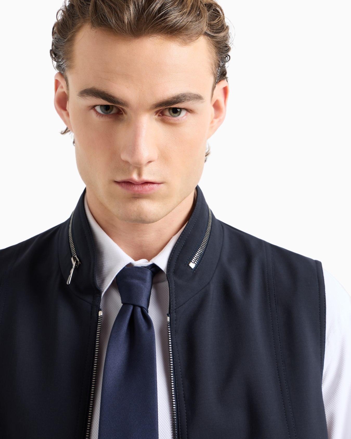 Chemise coupe slim en jersey micro-armuré Diapositive 5