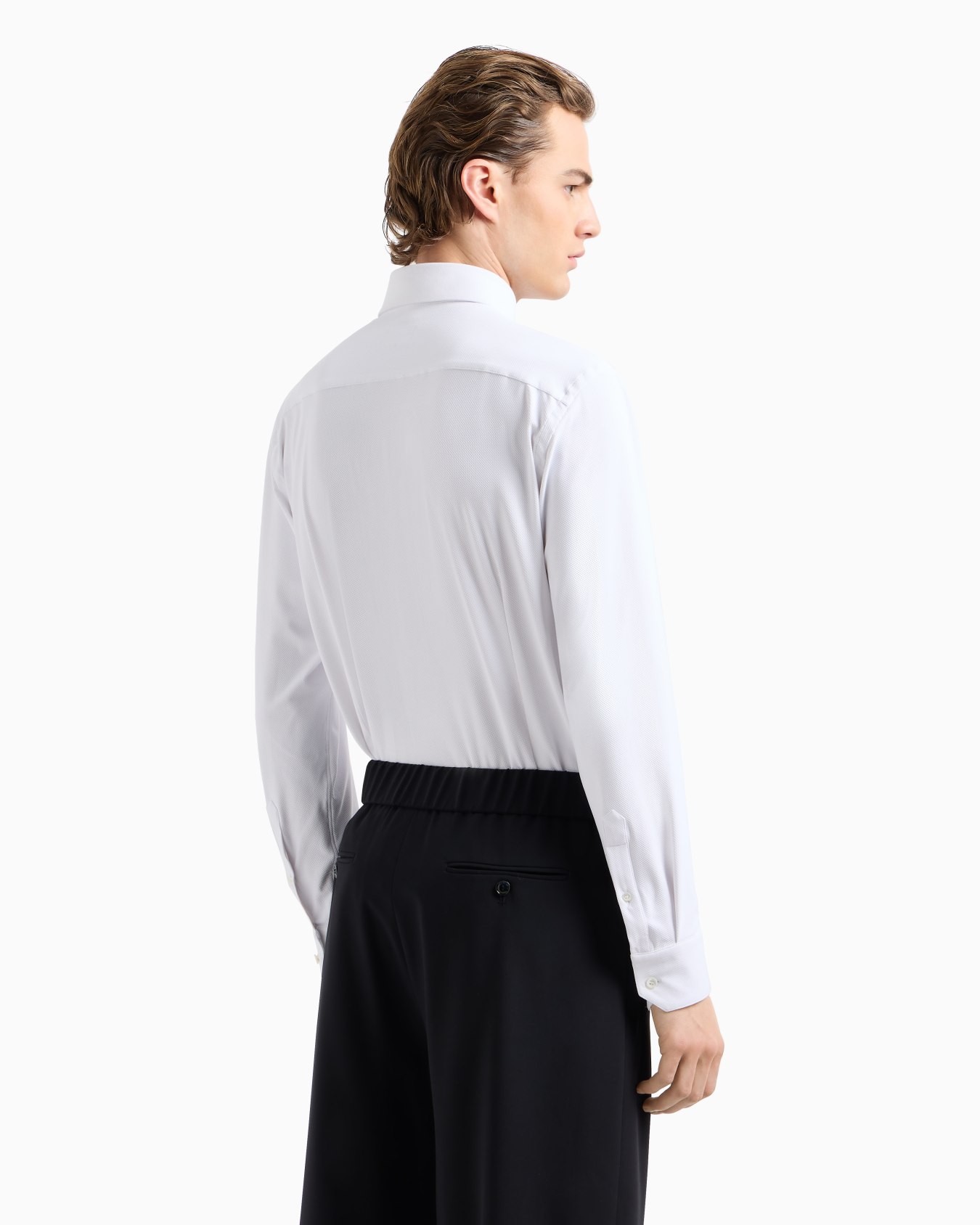 Chemise coupe slim en jersey micro-armuré Diapositive 3