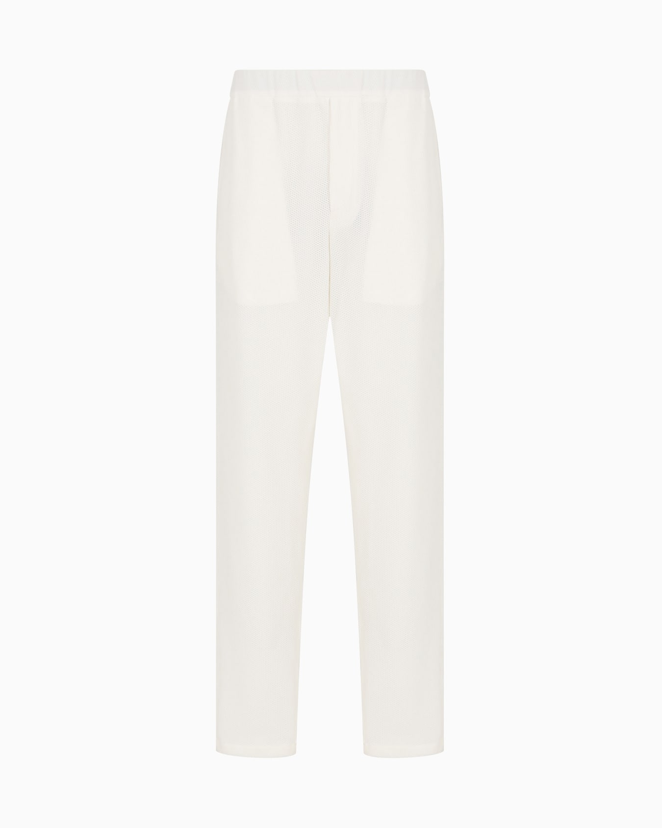 Technical waffle flat-front trousers Slide 0