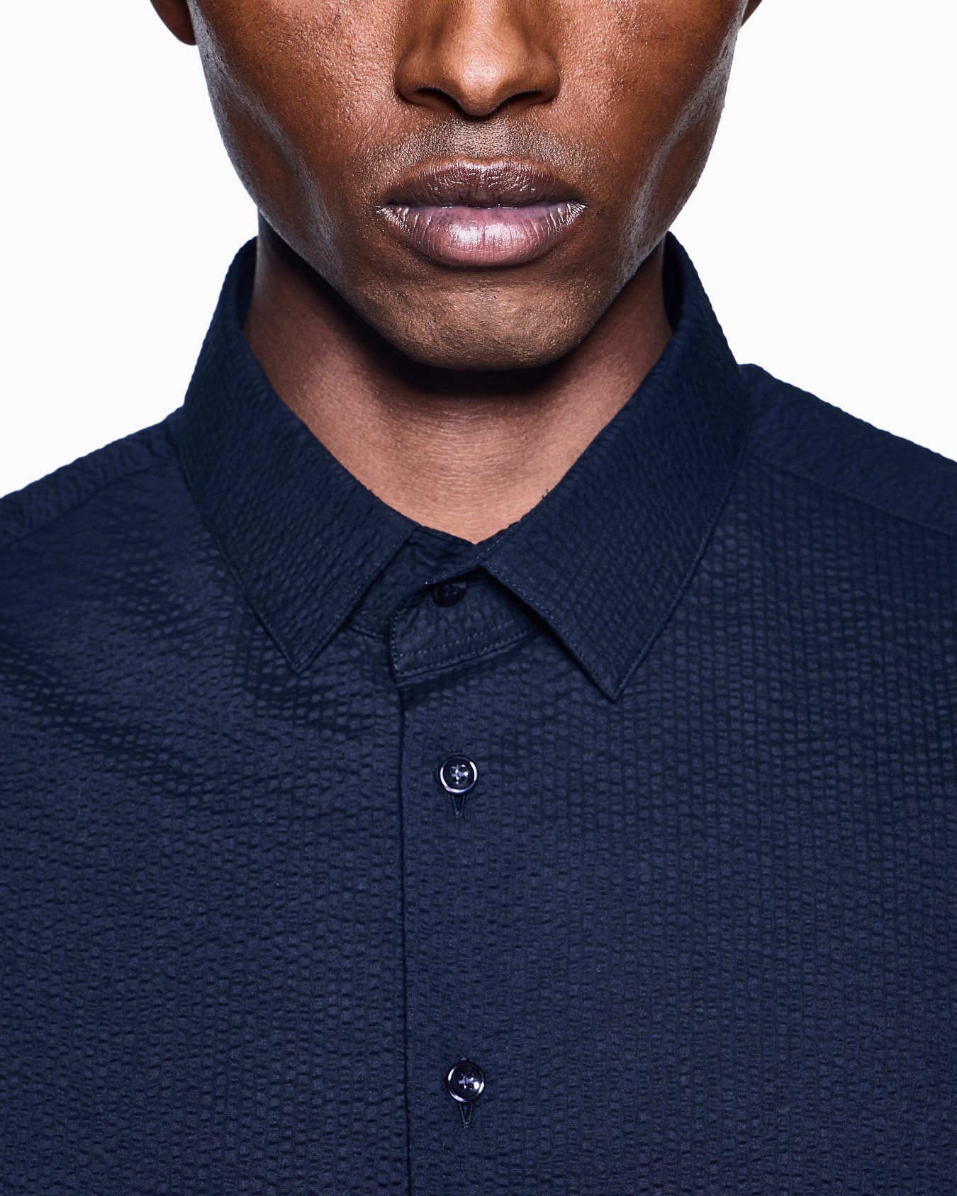 Regular-fit cotton-seersucker shirt Slide 6