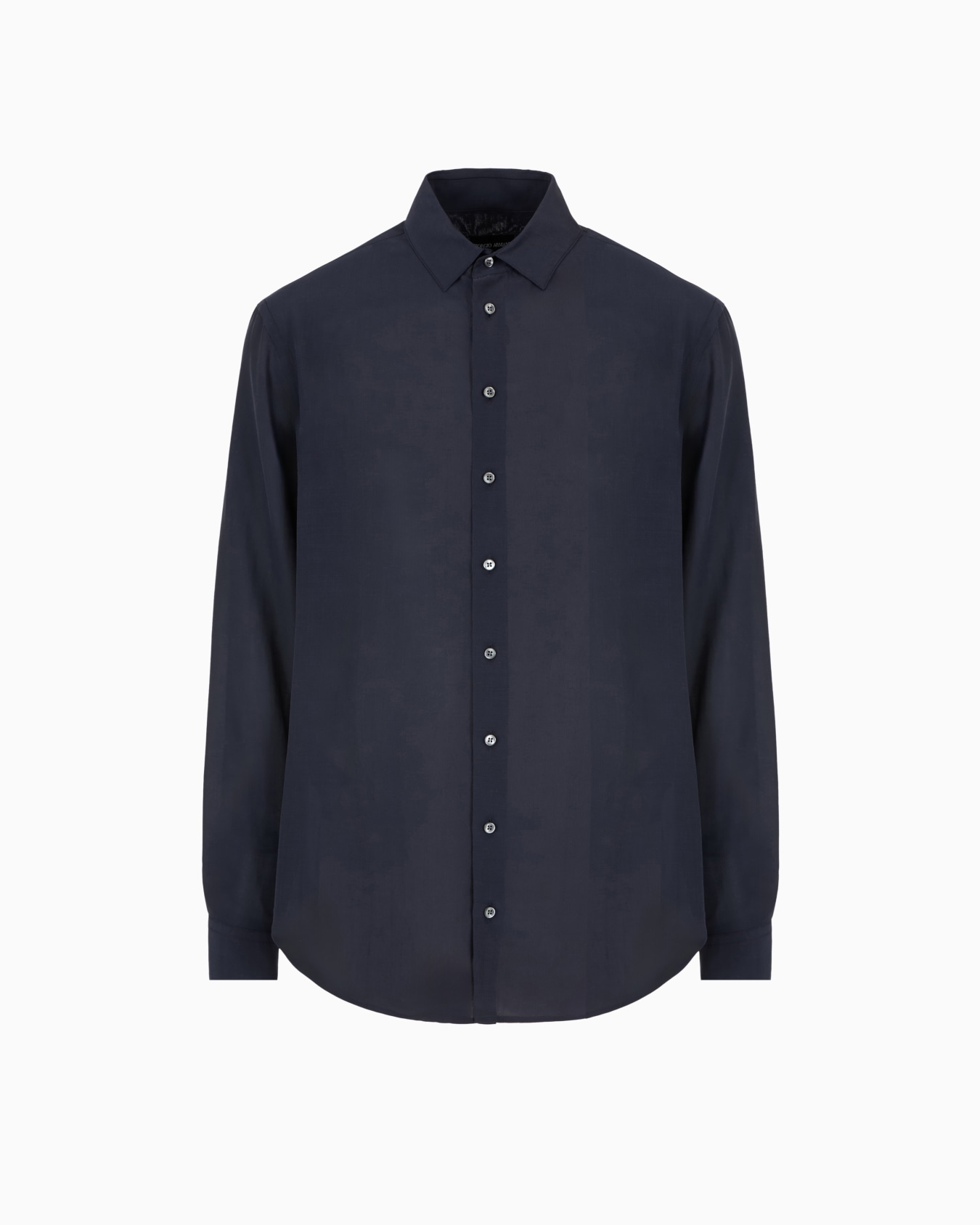 Camisa regular fit de seda lavada Diapositiva 0