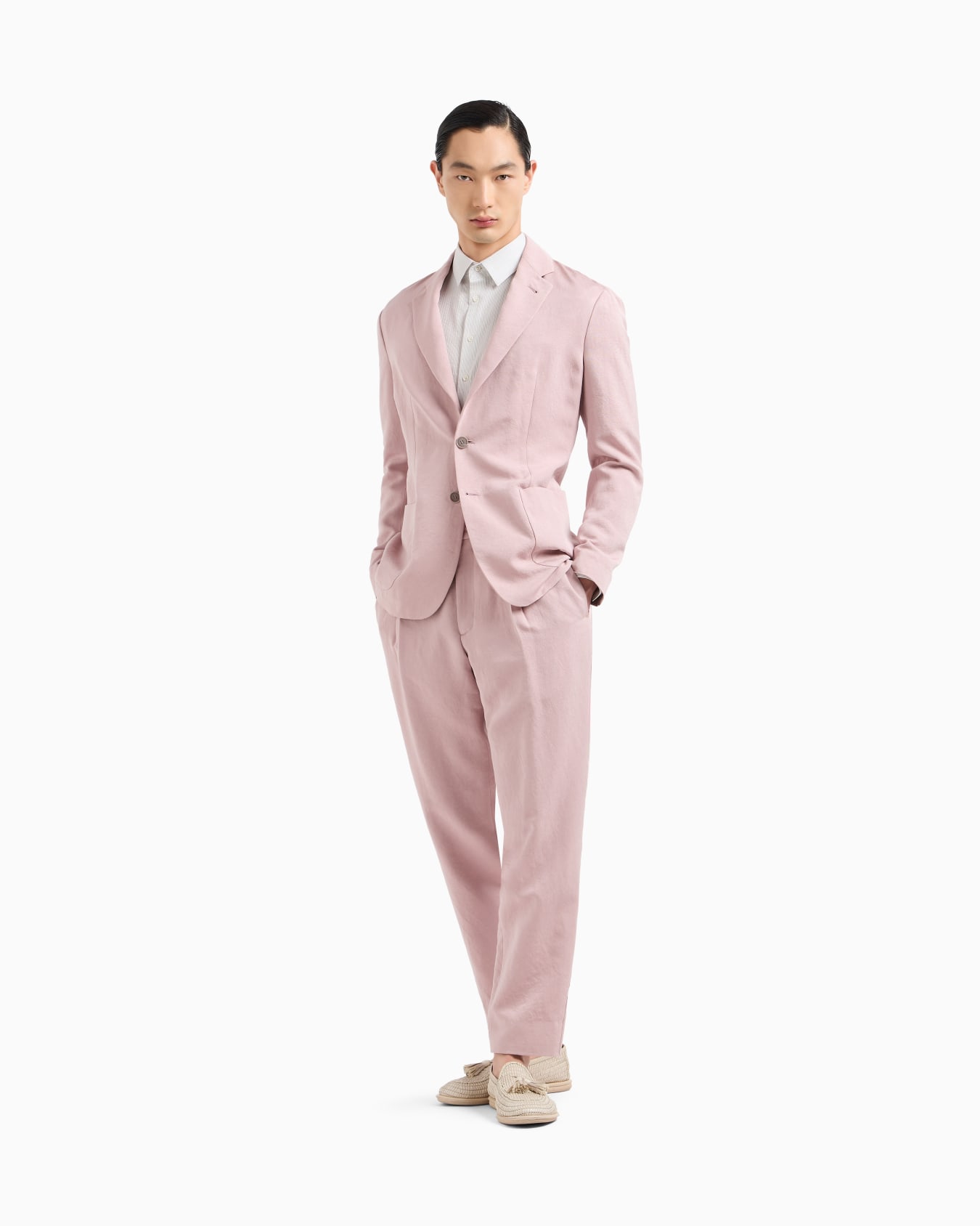 Regular-fit stretch-cotton shirt Slide 1