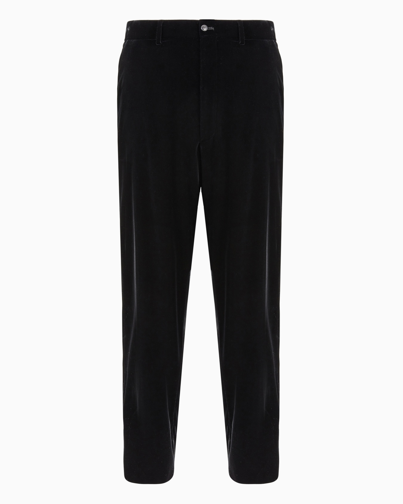 Flat-Front-Hose aus Samt Folie 0