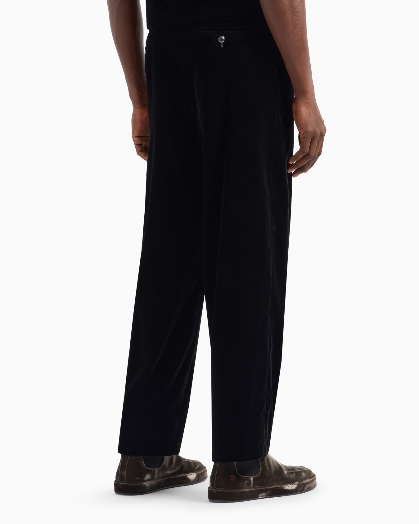 Flat-Front-Hose aus Samt Folie 3