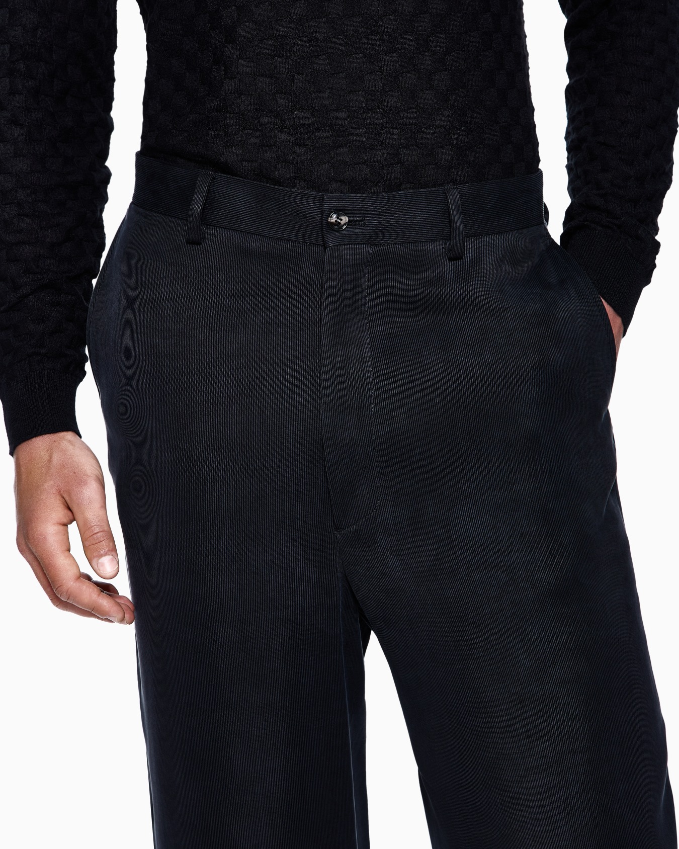 ASV canneté cupro flat-front trousers Slide 4