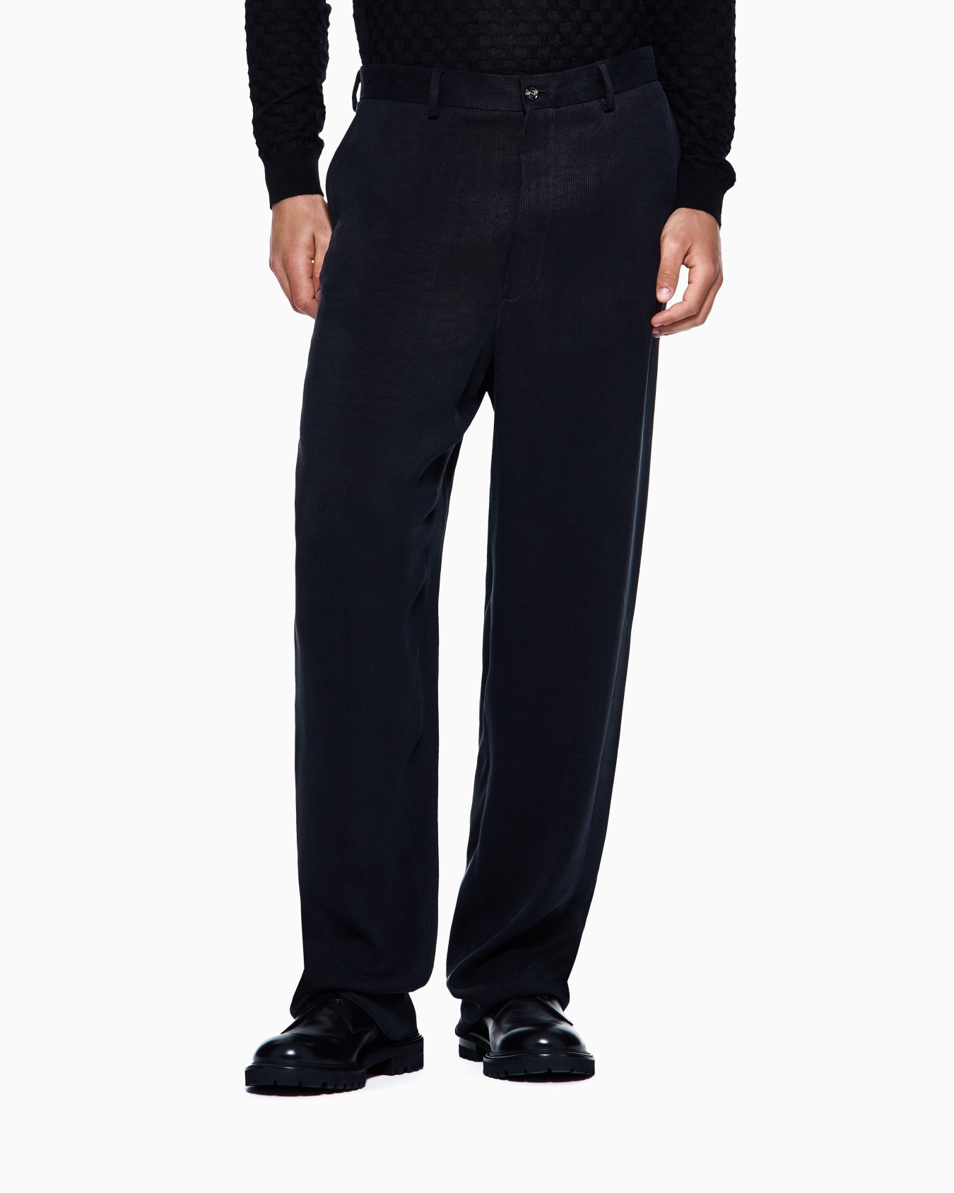 ASV canneté cupro flat-front trousers Slide 3