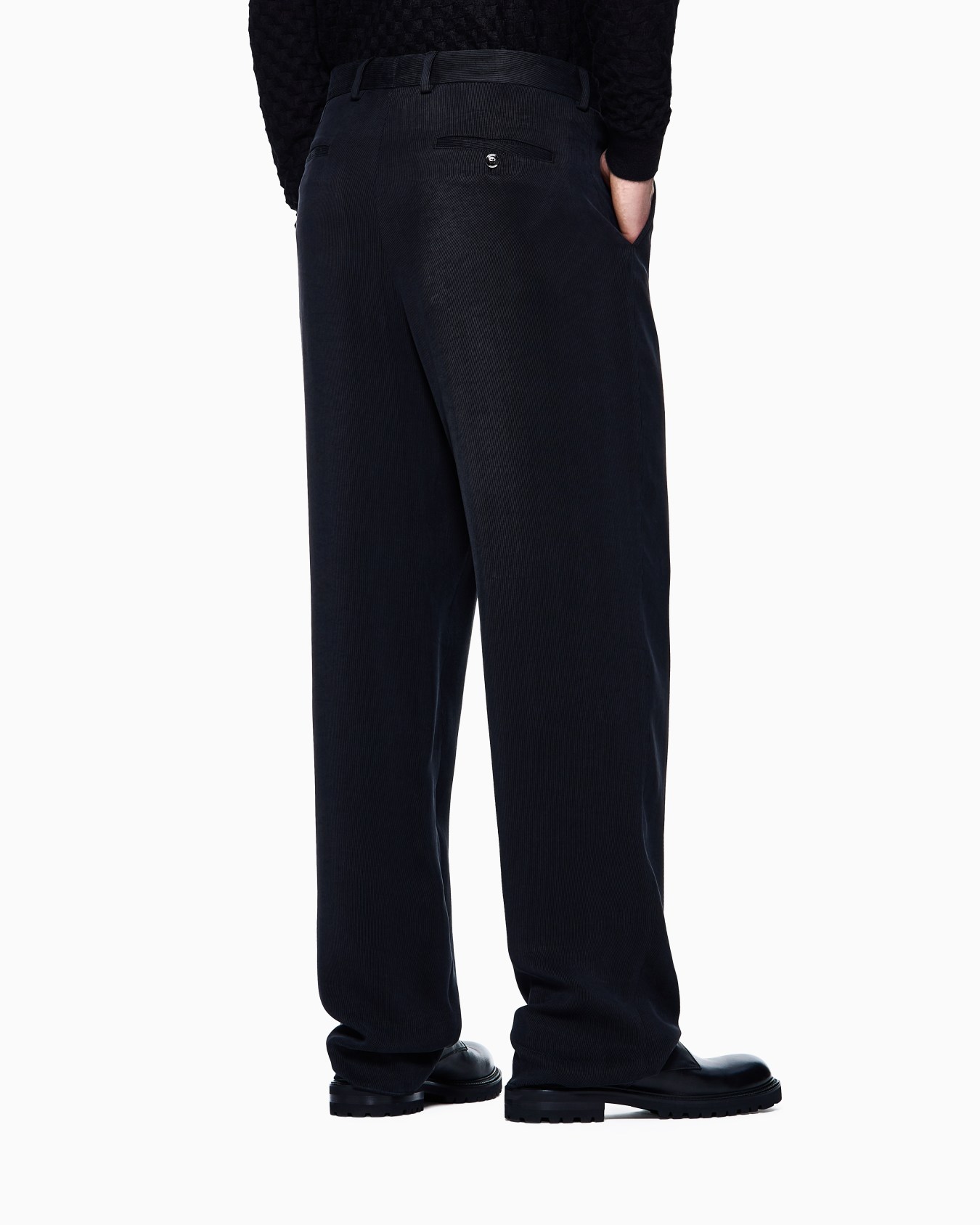 ASV canneté cupro flat-front trousers Slide 2