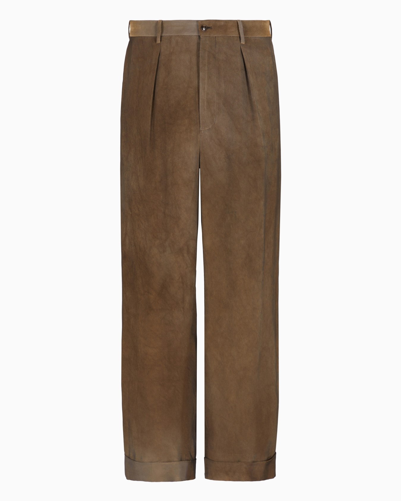 Single-pleat viscose trousers Slide 0