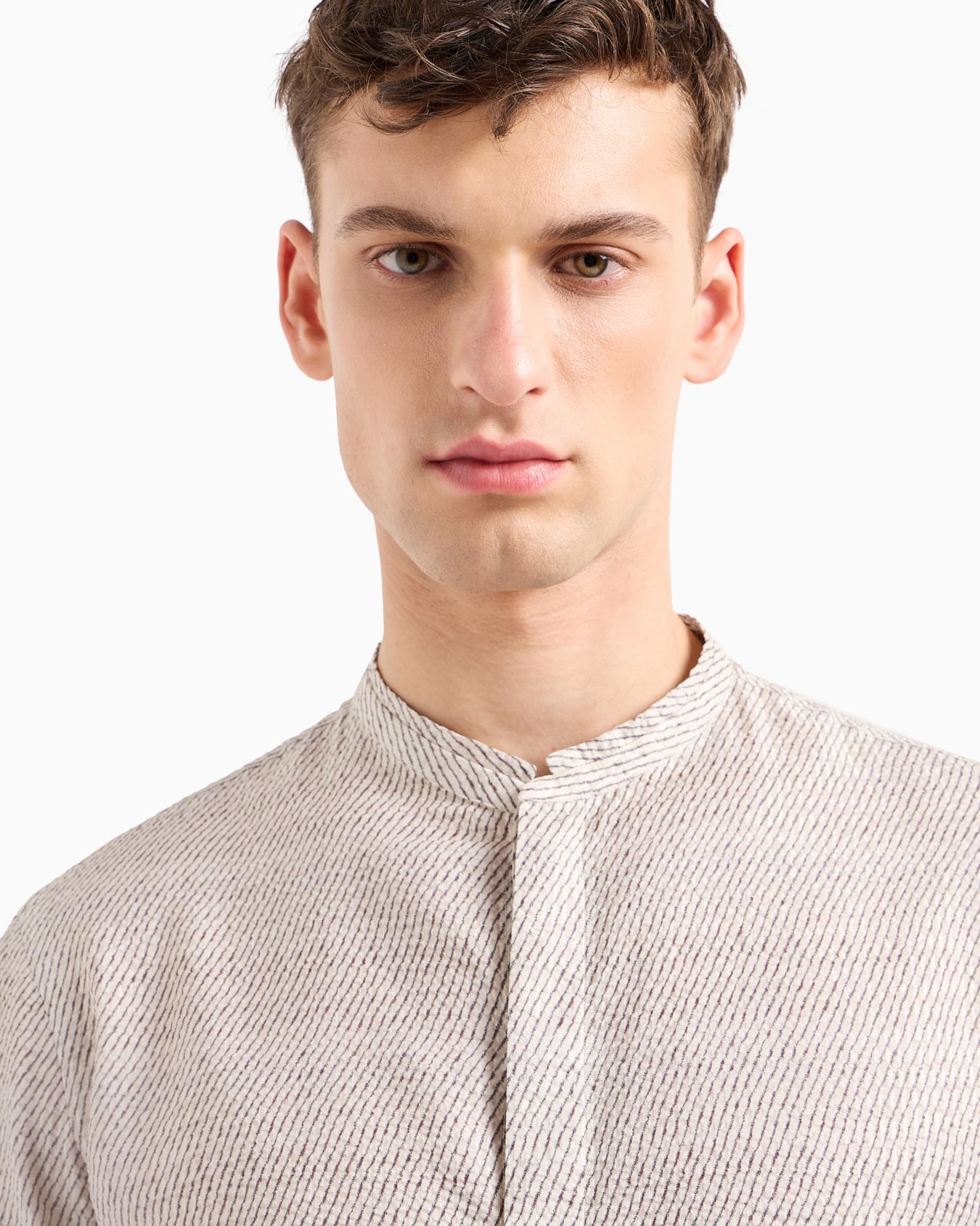 Printed cotton and silk blend shirt Slide 4