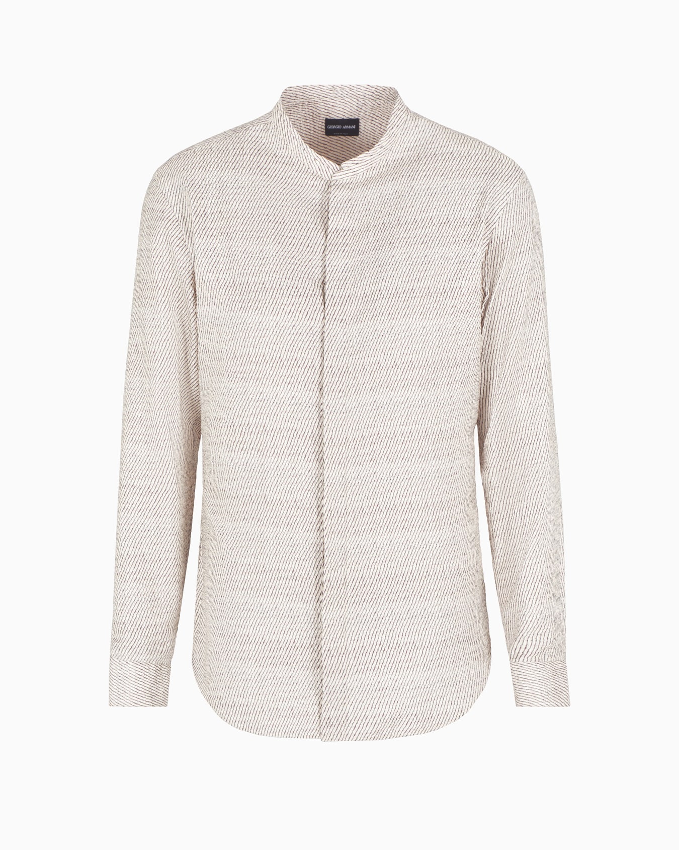 Printed cotton and silk blend shirt Slide 0